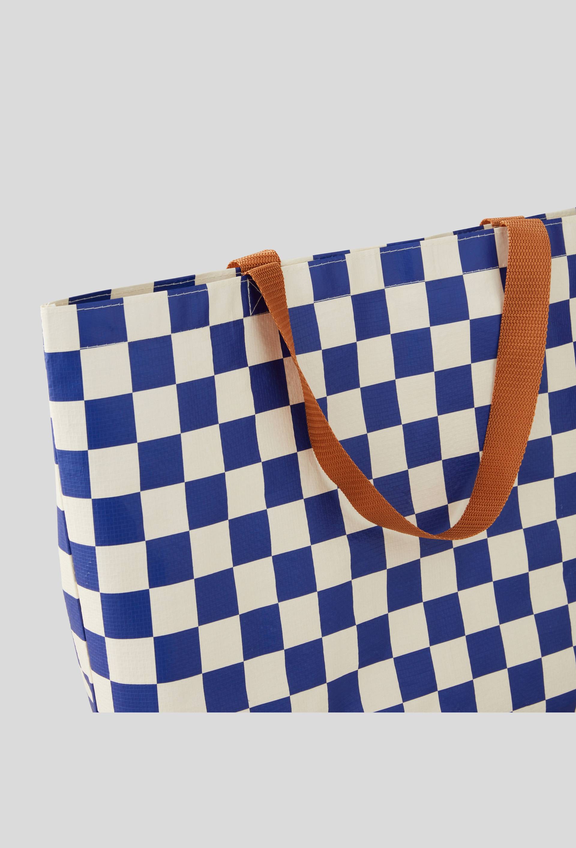 Sac de course, 60cm, Bleu, large image number 1