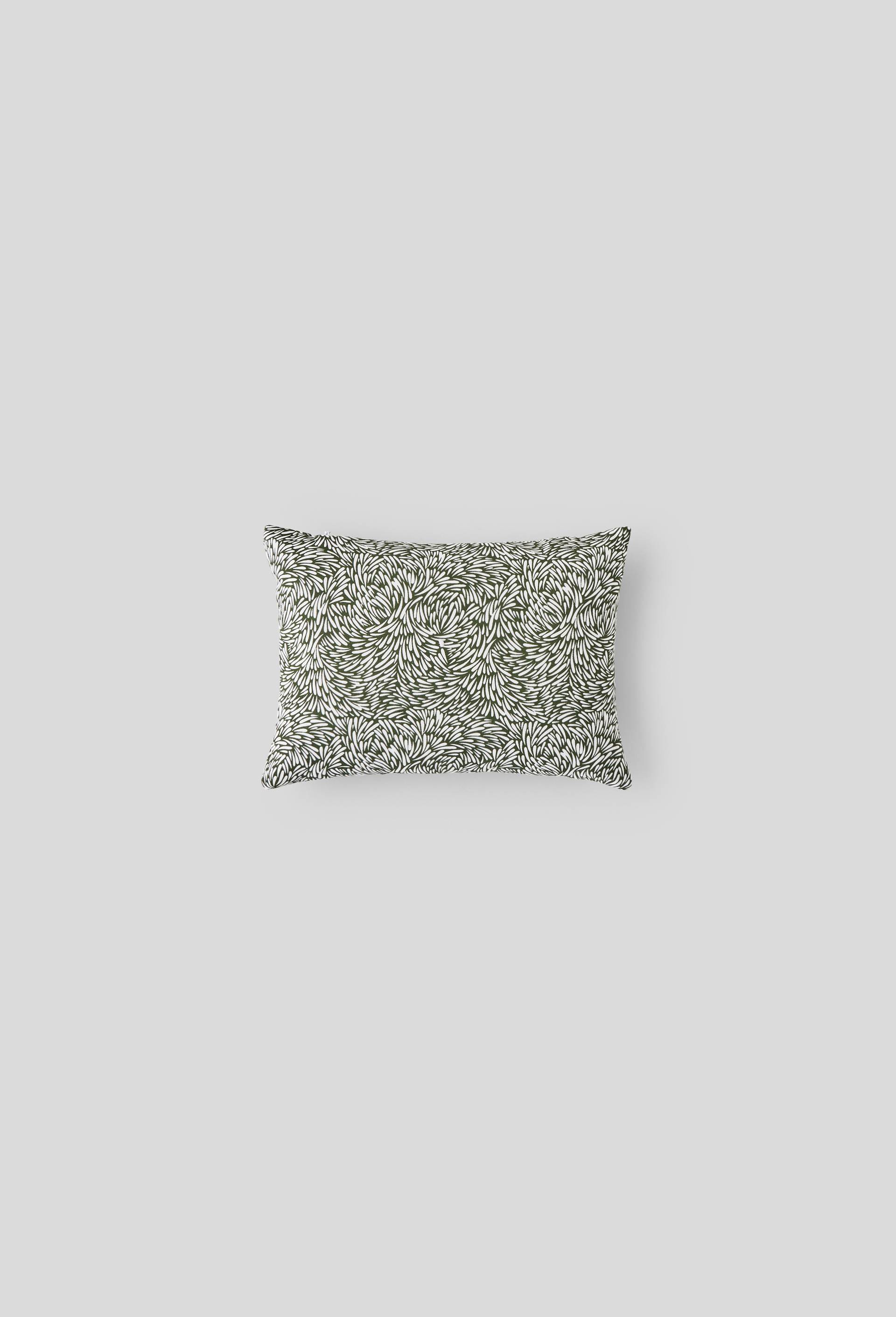 Coussin de tête,  25 x 35 cm, imprimé, coton, Vert foncé, large image number 0