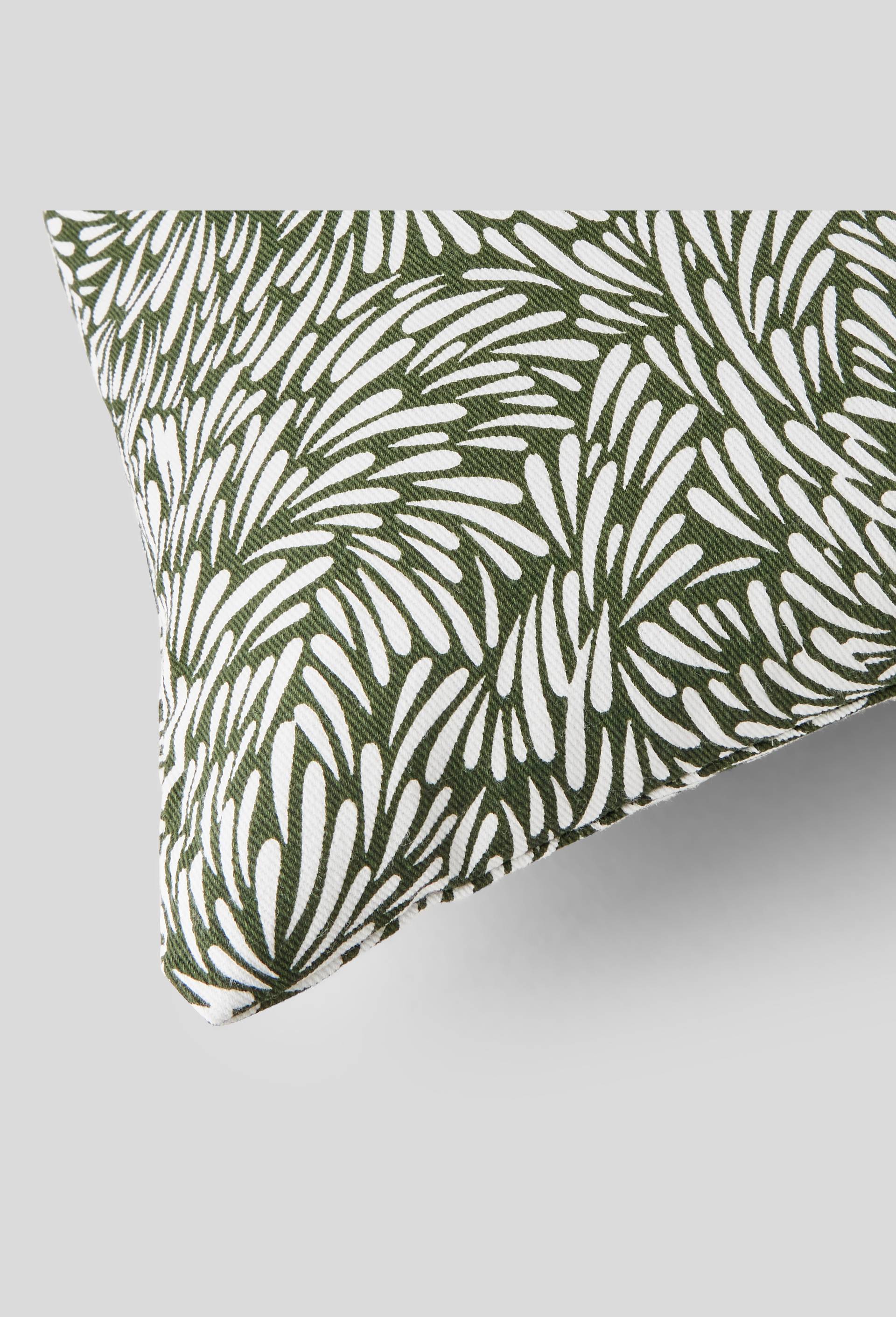 Coussin de tête,  25 x 35 cm, imprimé, coton, Vert foncé, large image number 1.0