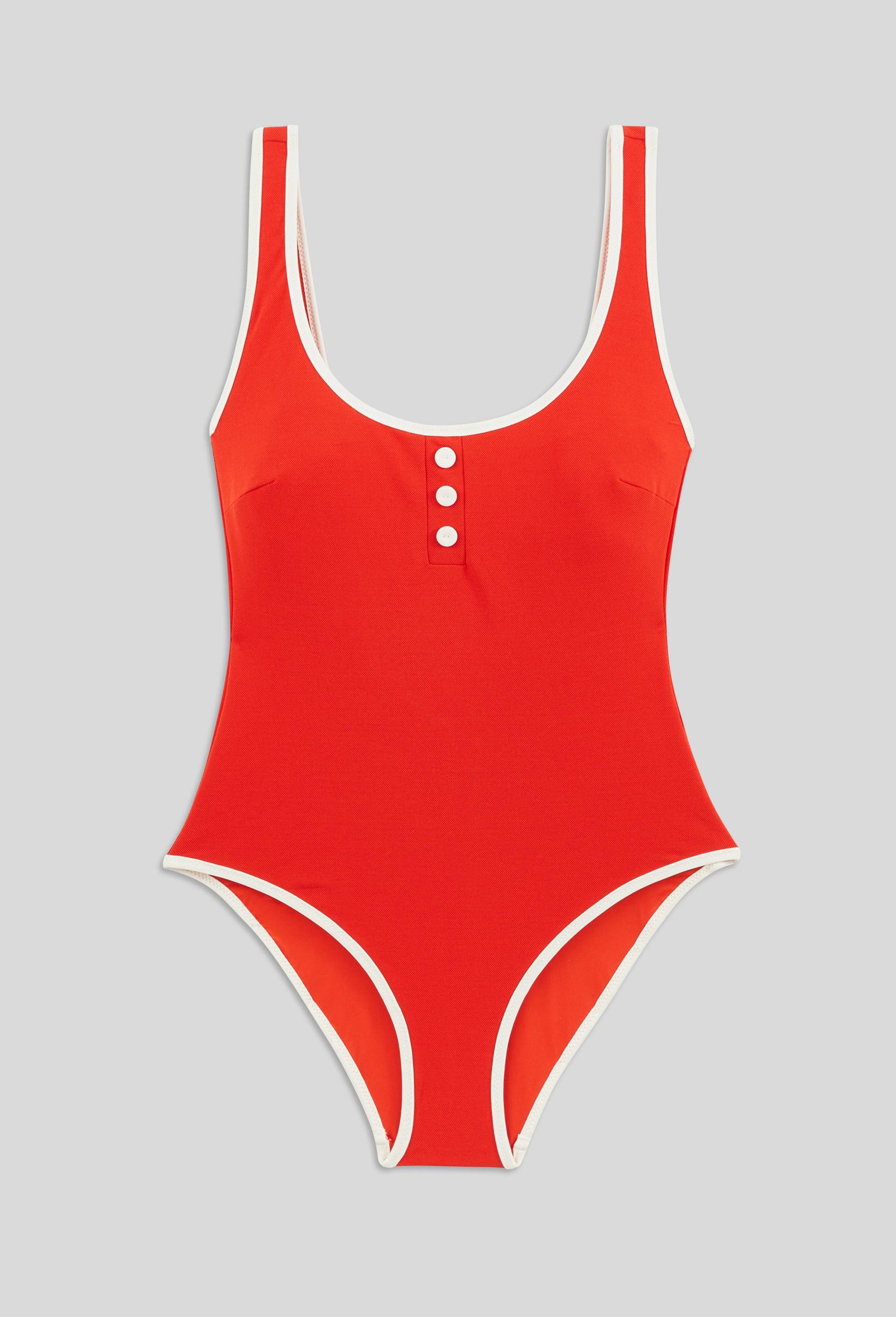 Maillot de bain 1 pi&egrave;ce CROISIERE, Rouge, large image number 2