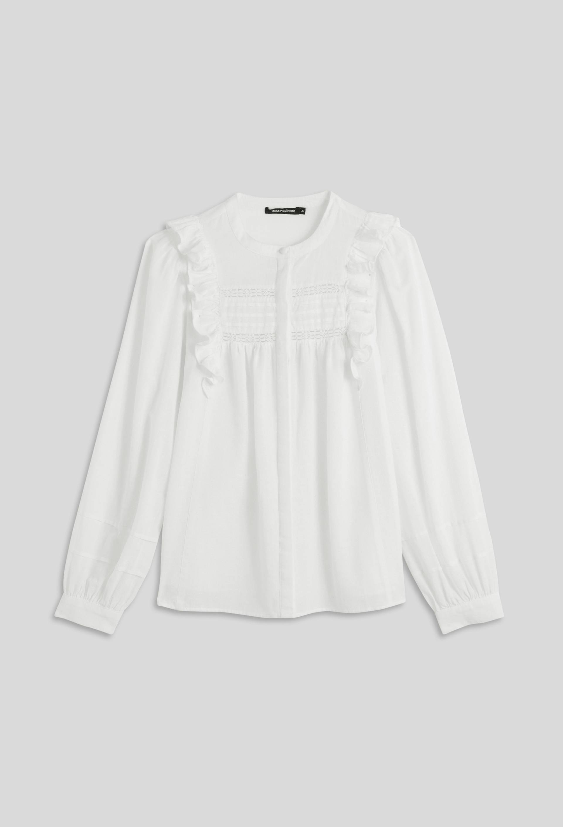 L&#39;Appartement DEUXIEME CLASSE - 新品　L&#39;Appartement Romantic Blouse ホワイト Romantic blouse - Ecru