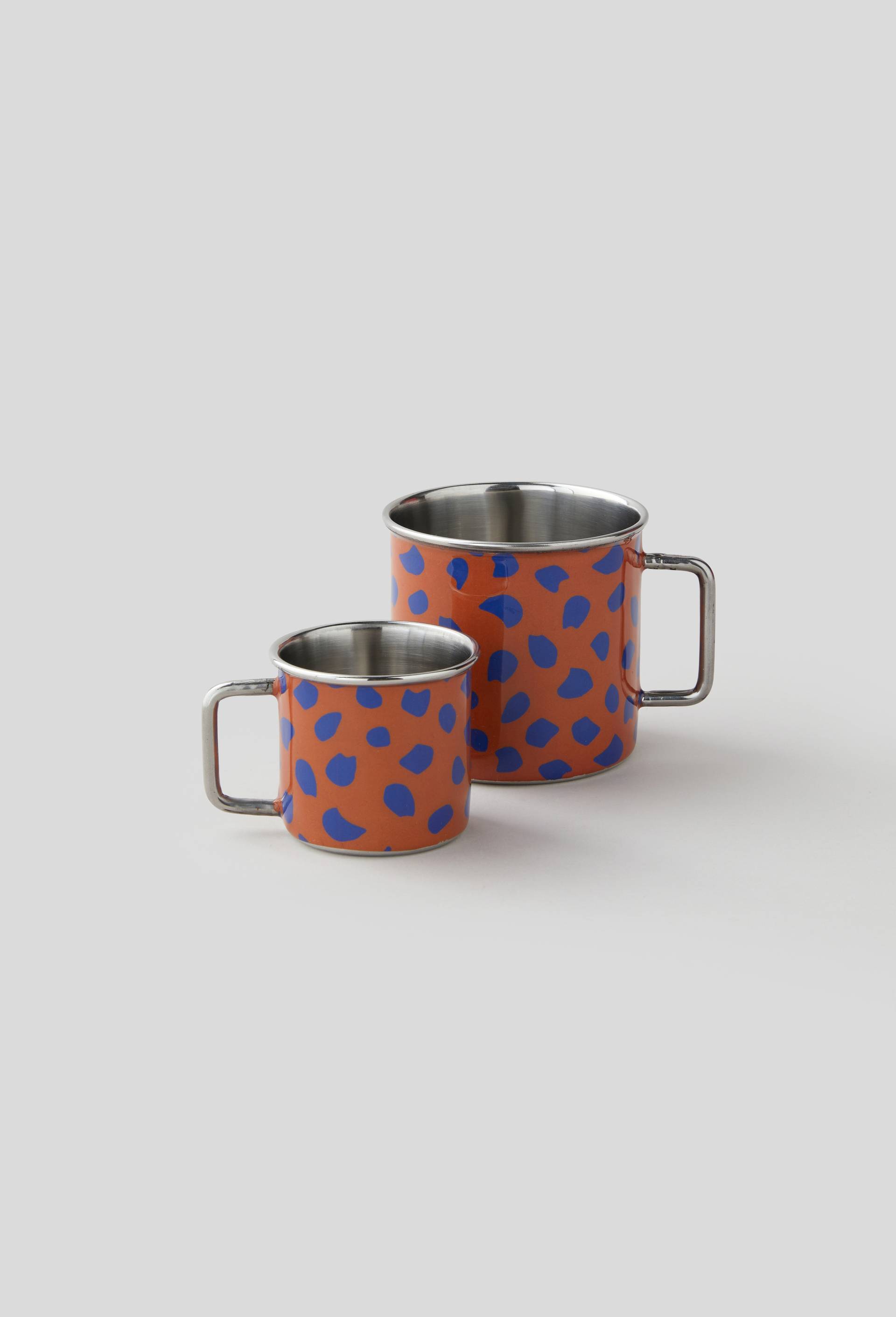 Tasse en métal imprimée, 19cl, Bleu, large image number 1