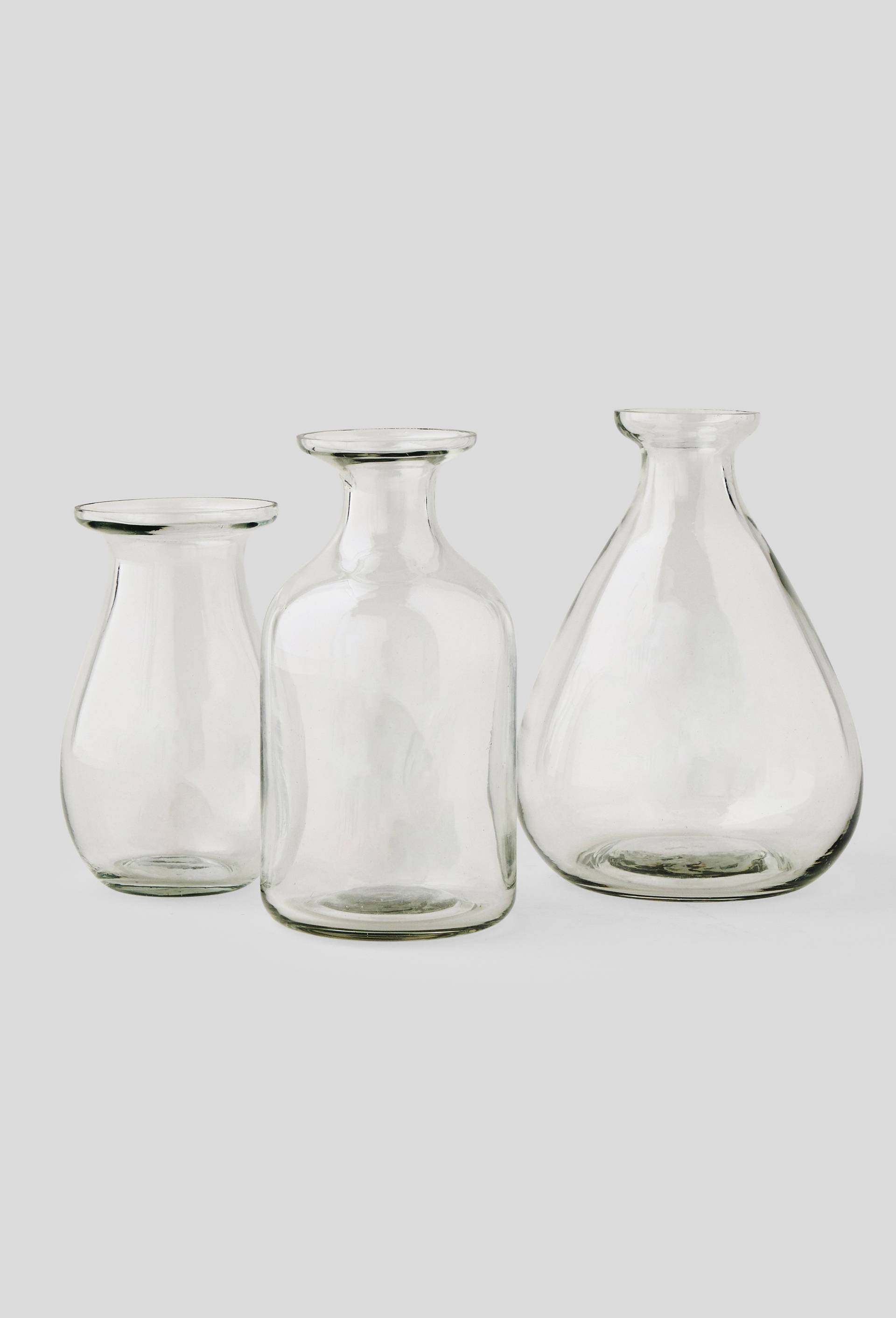 Petit vase en verre mini dame Jeanne, Transparent, large image number 1
