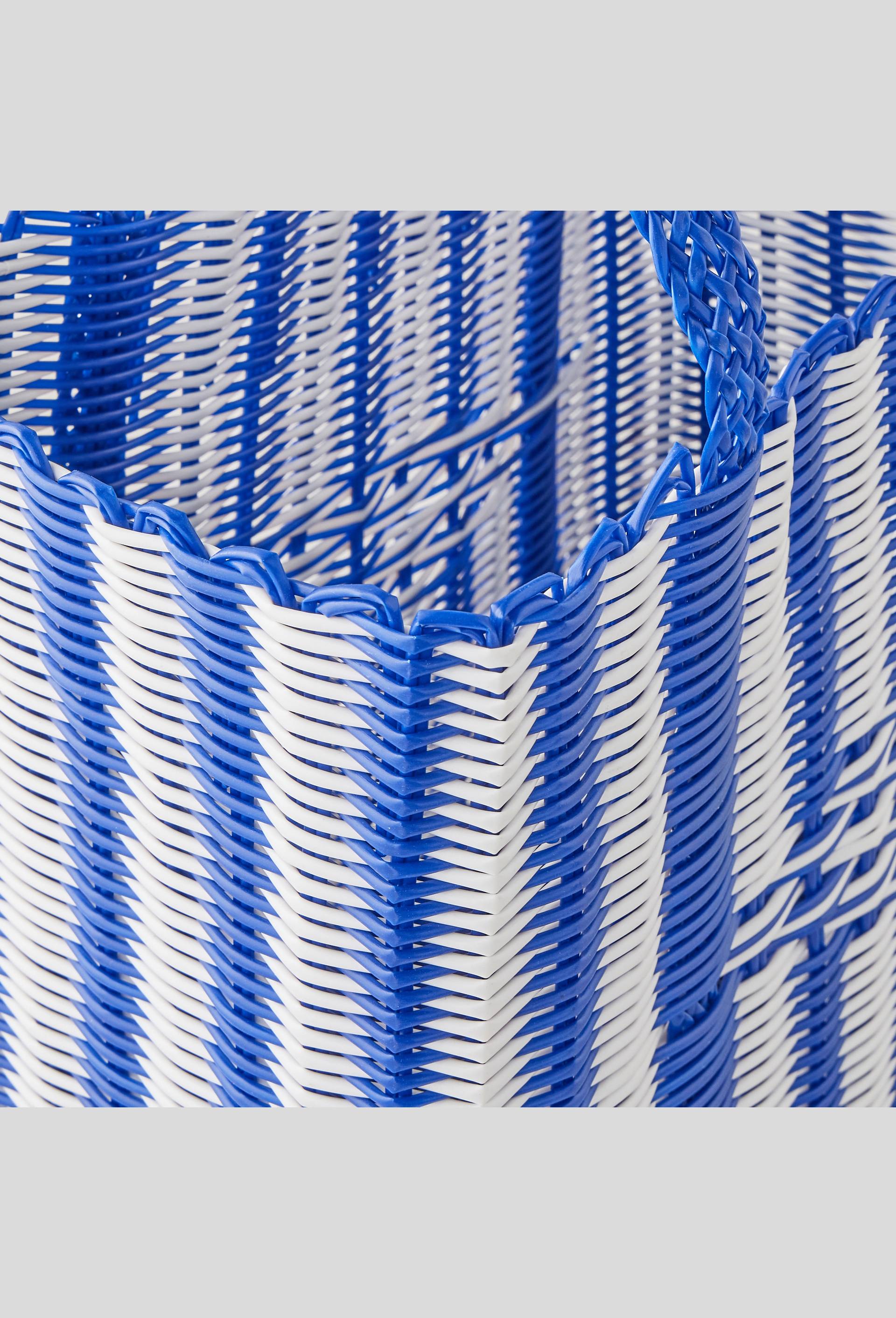 Panier tressé en plastique, 31 x 40 x 20 cm, Multicolore, large image number 1.0