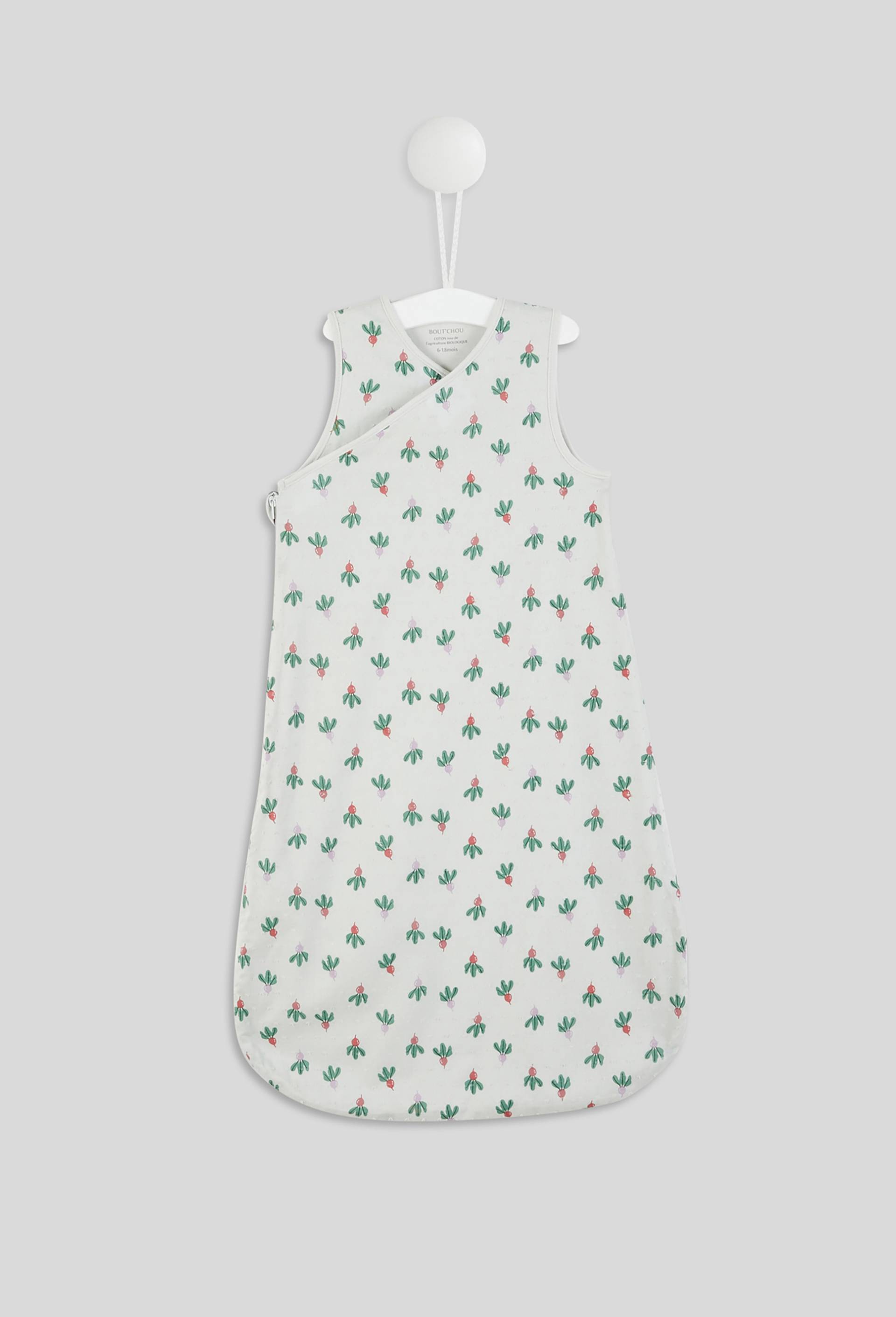 Gigoteuse doublée imprimée TOG 0,5, en coton BIO, certifié OEKO-TEX, Vert clair, large image number 0