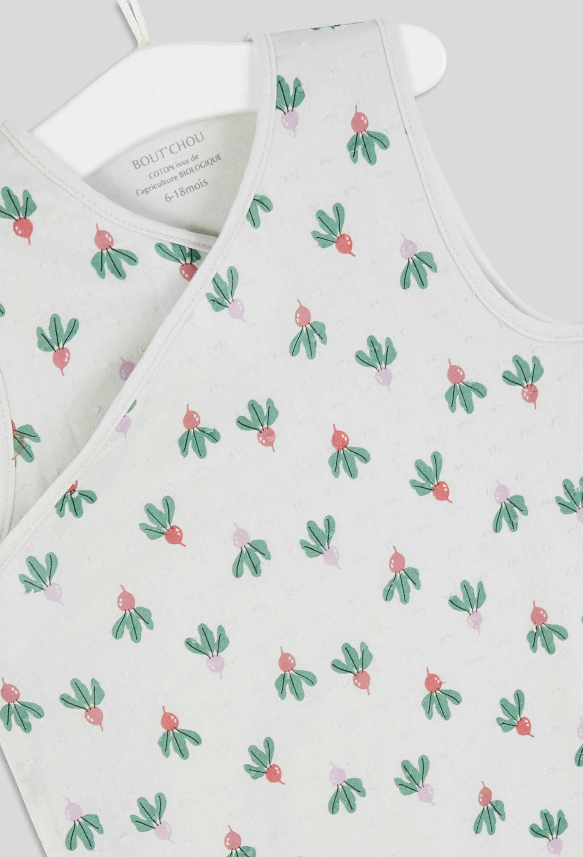 Gigoteuse doublée imprimée TOG 0,5, en coton BIO, certifié OEKO-TEX, Vert clair, large image number 2