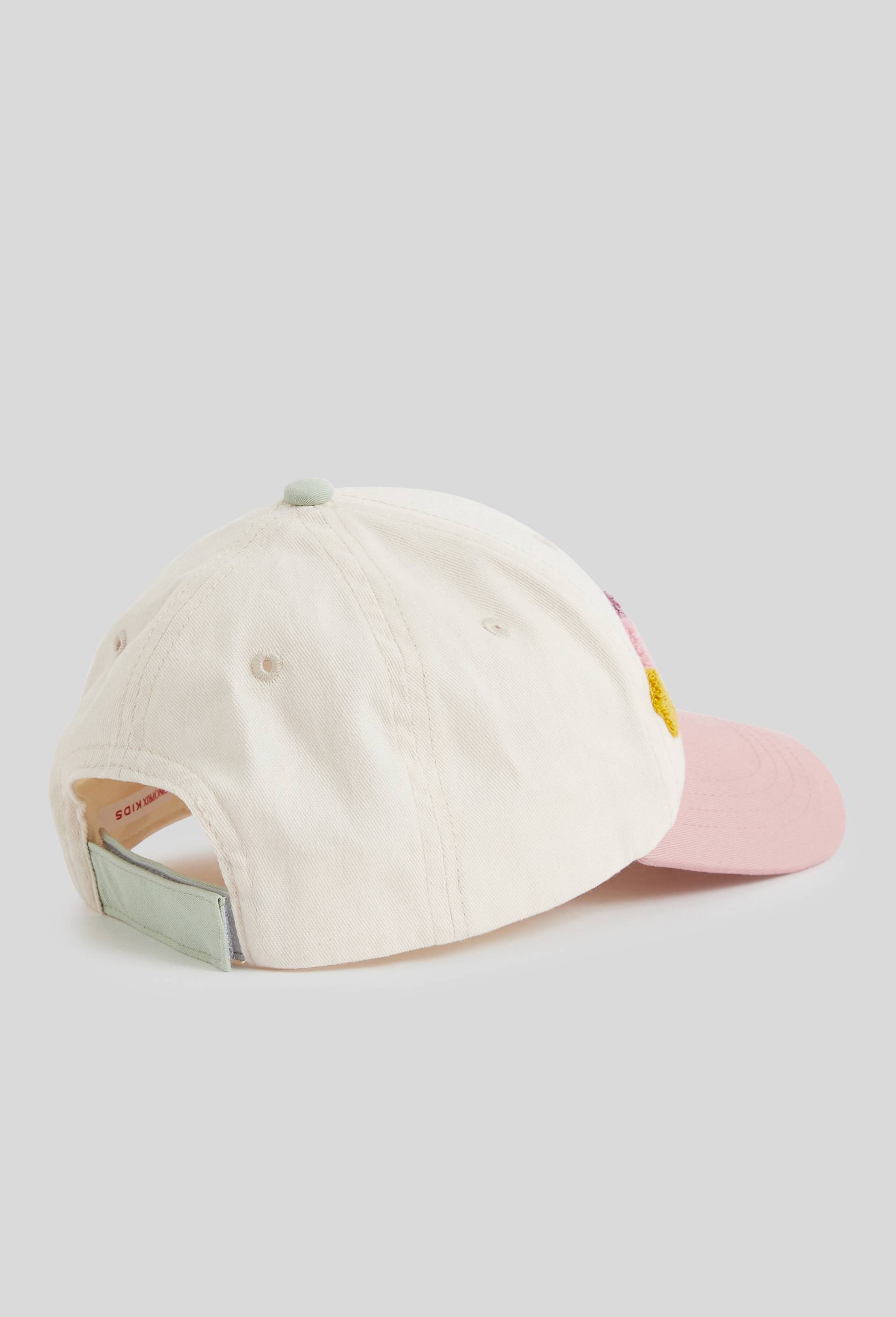 Casquette message bouclette en coton, Rose, large image number 1.0