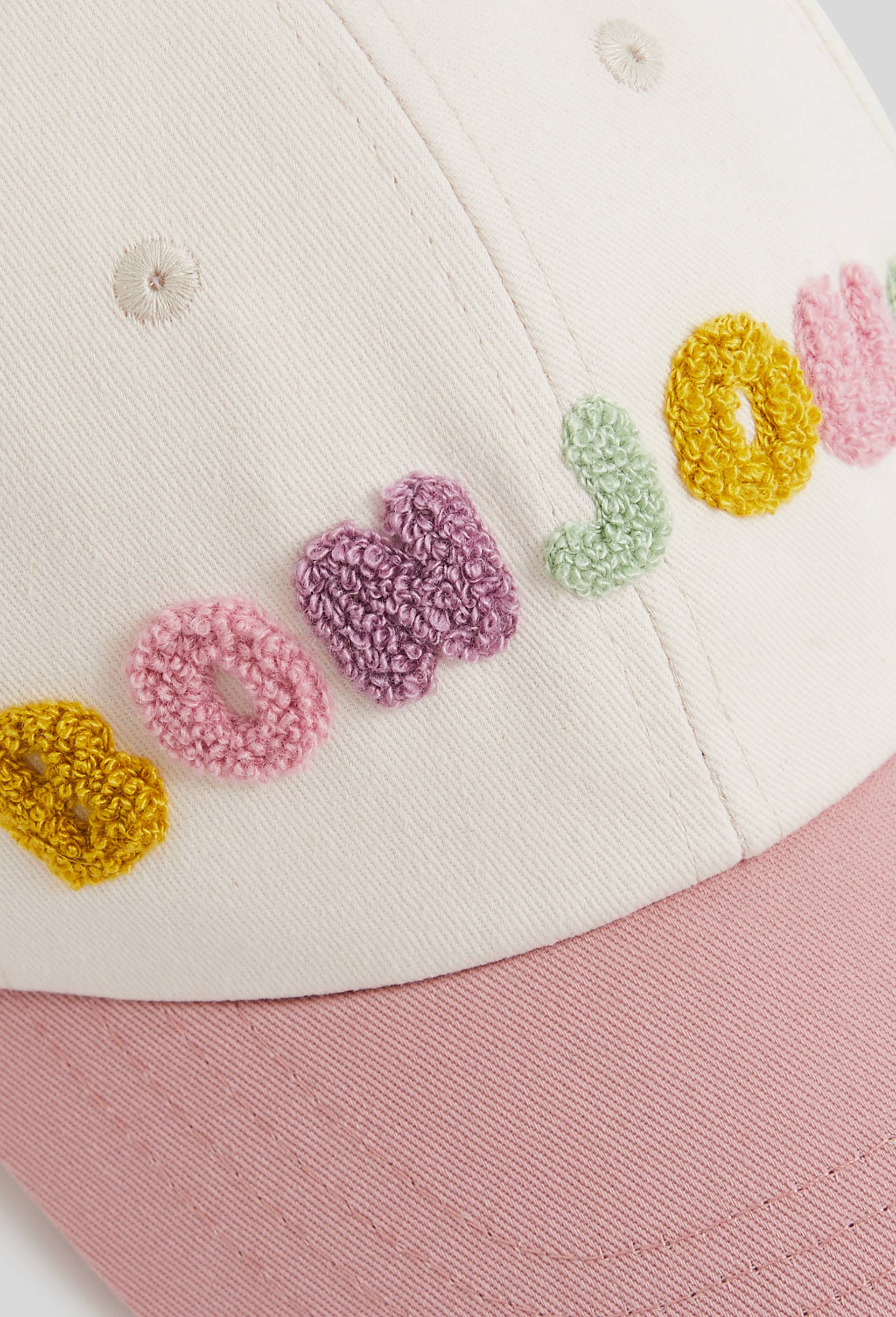 Casquette message bouclette en coton, Rose, large image number 2.0