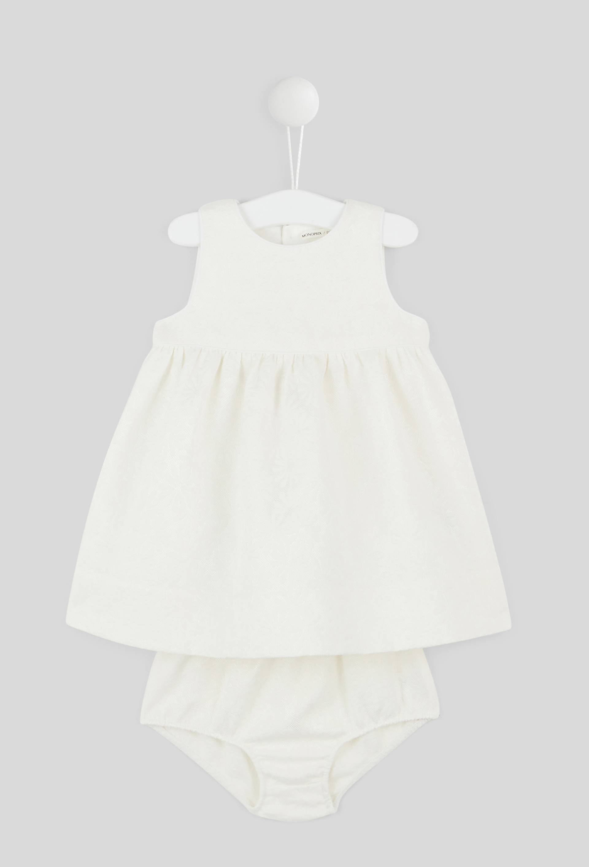Robe de c&eacute;r&eacute;monie avec bloomer, Ecru, large image number 0