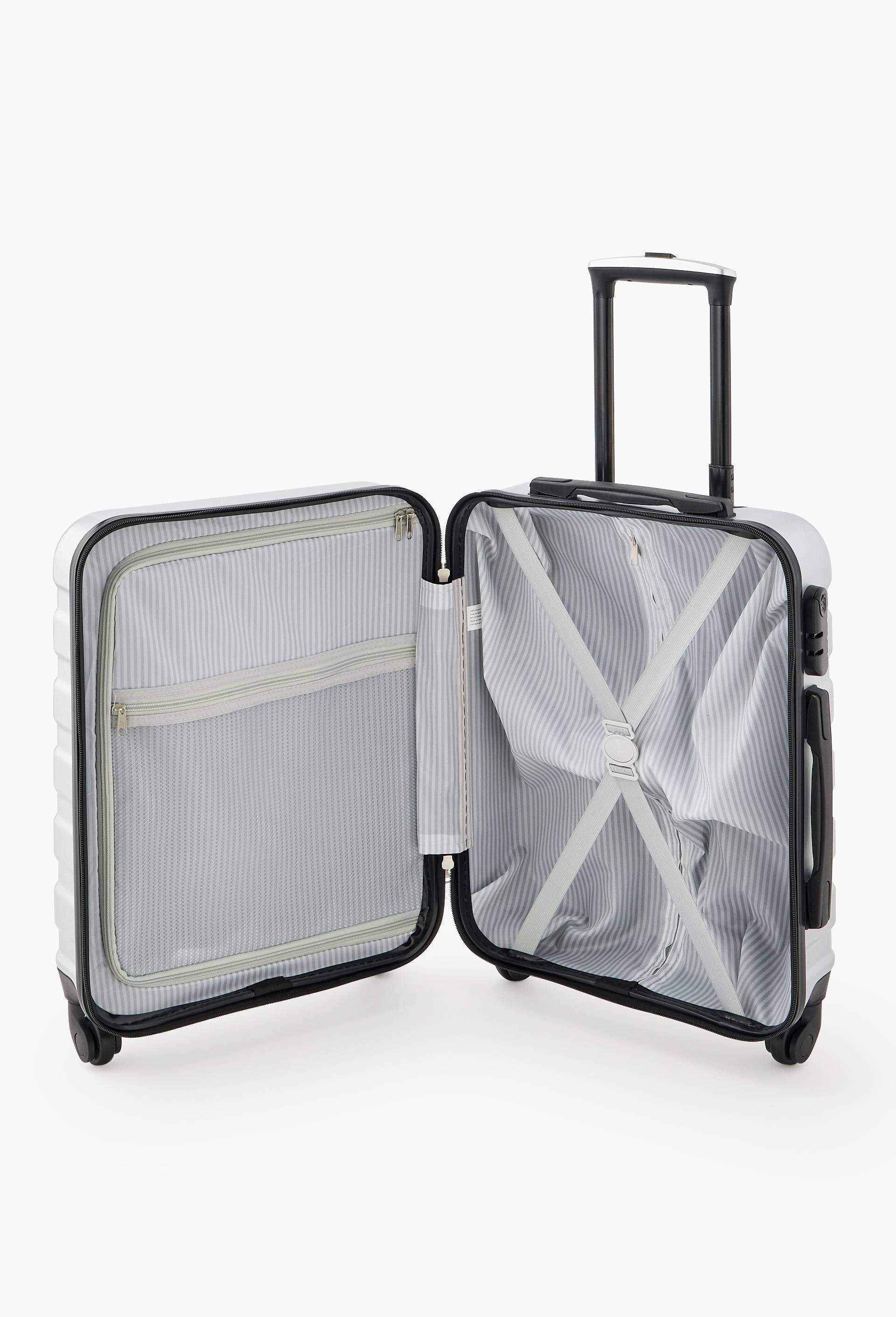 Valise cabine, 55cm, Argent, large image number 1