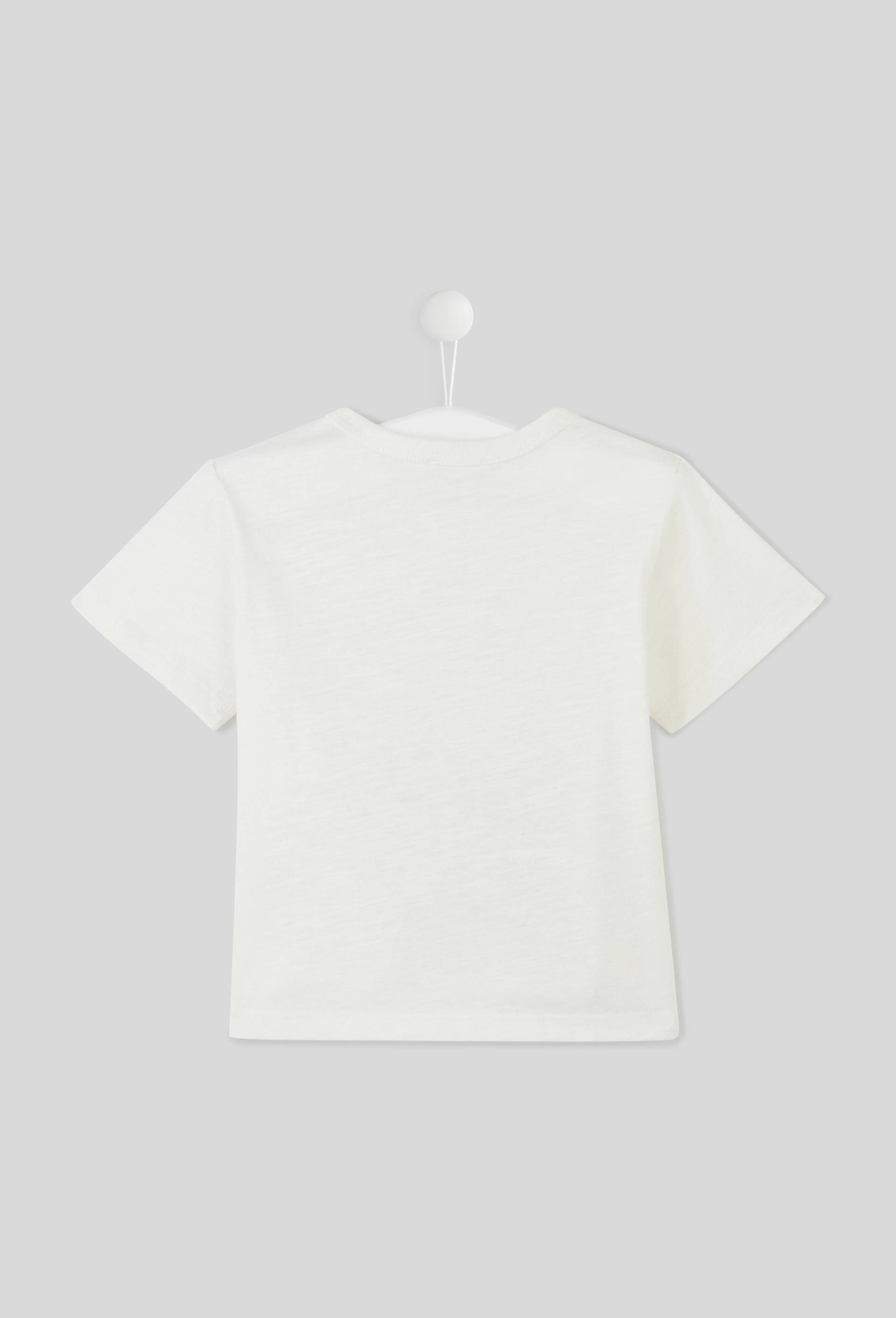 T.shirt manches courtes imprimé en coton BIO, certifié Oeko-Tex, Ecru, large image number 1