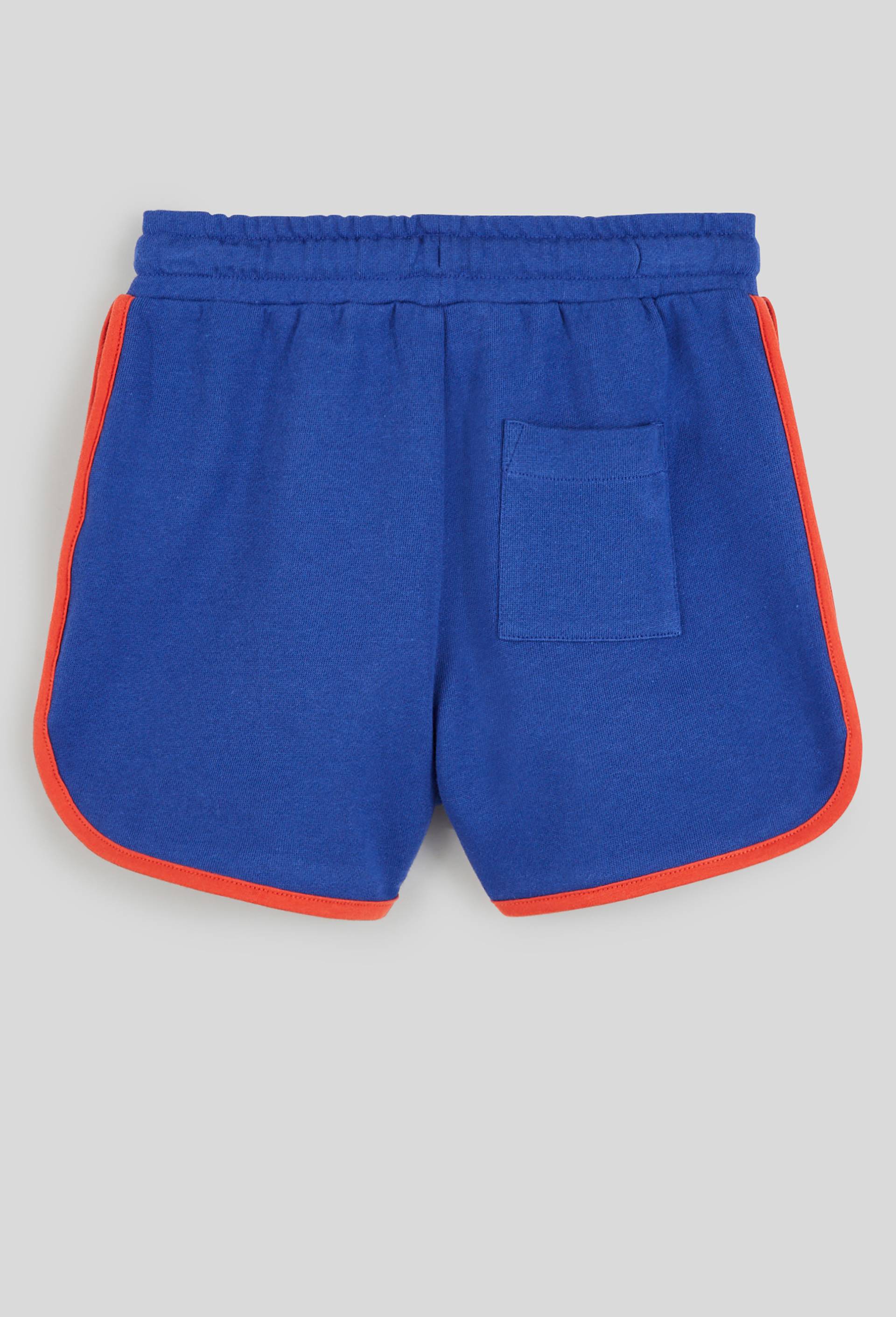 Short court confort avec taille élastique et cordon, BIO, Bleu, large image number 1.0