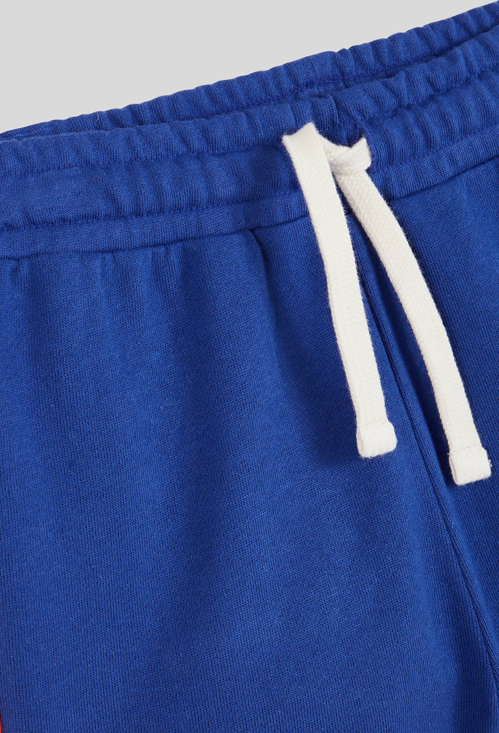 Short court confort avec taille élastique et cordon, BIO, Bleu, large image number 2