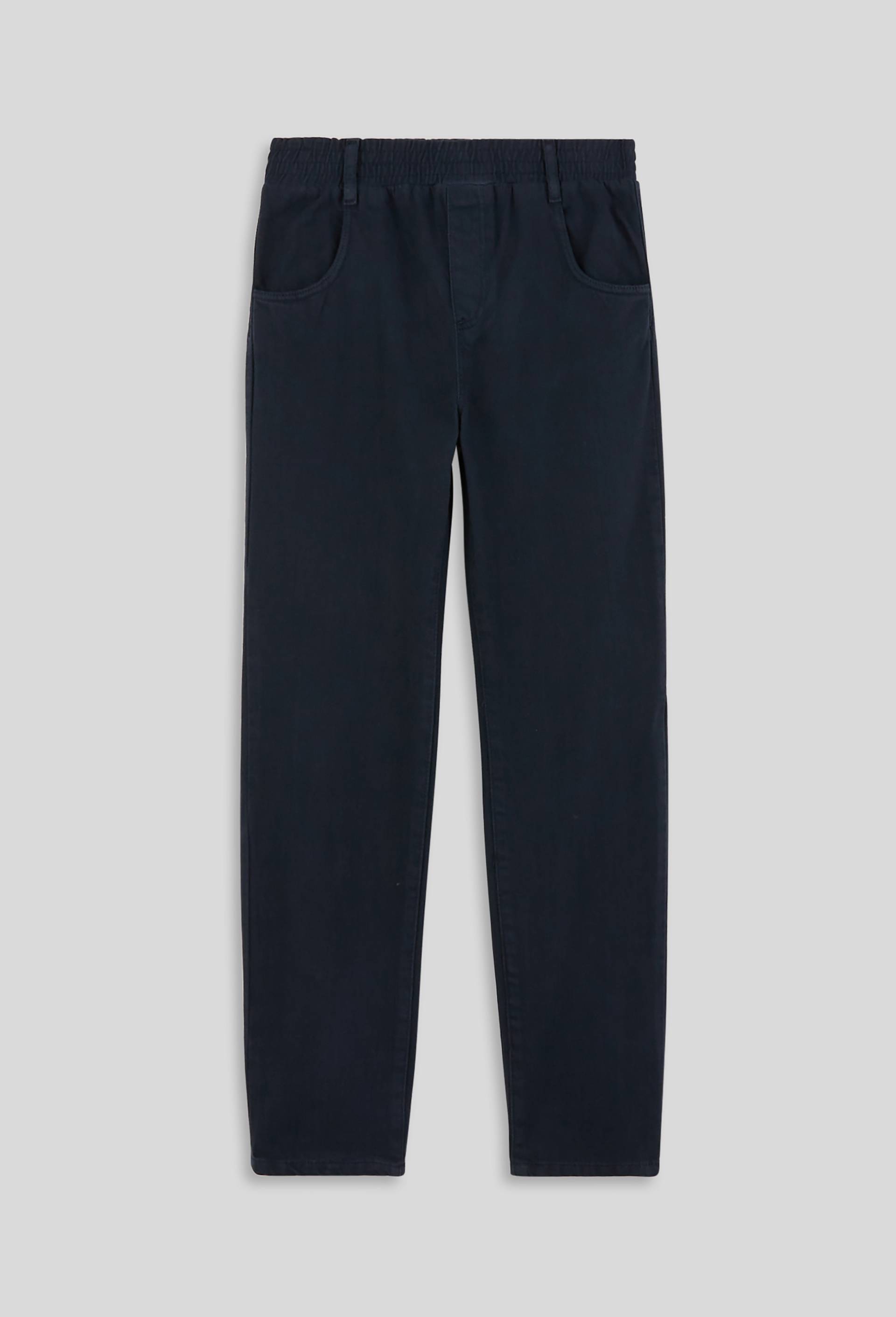 Pantalon ballon avec ceinture elastiquée, Oeko-Tex, Bleu foncé, large image number 1.0