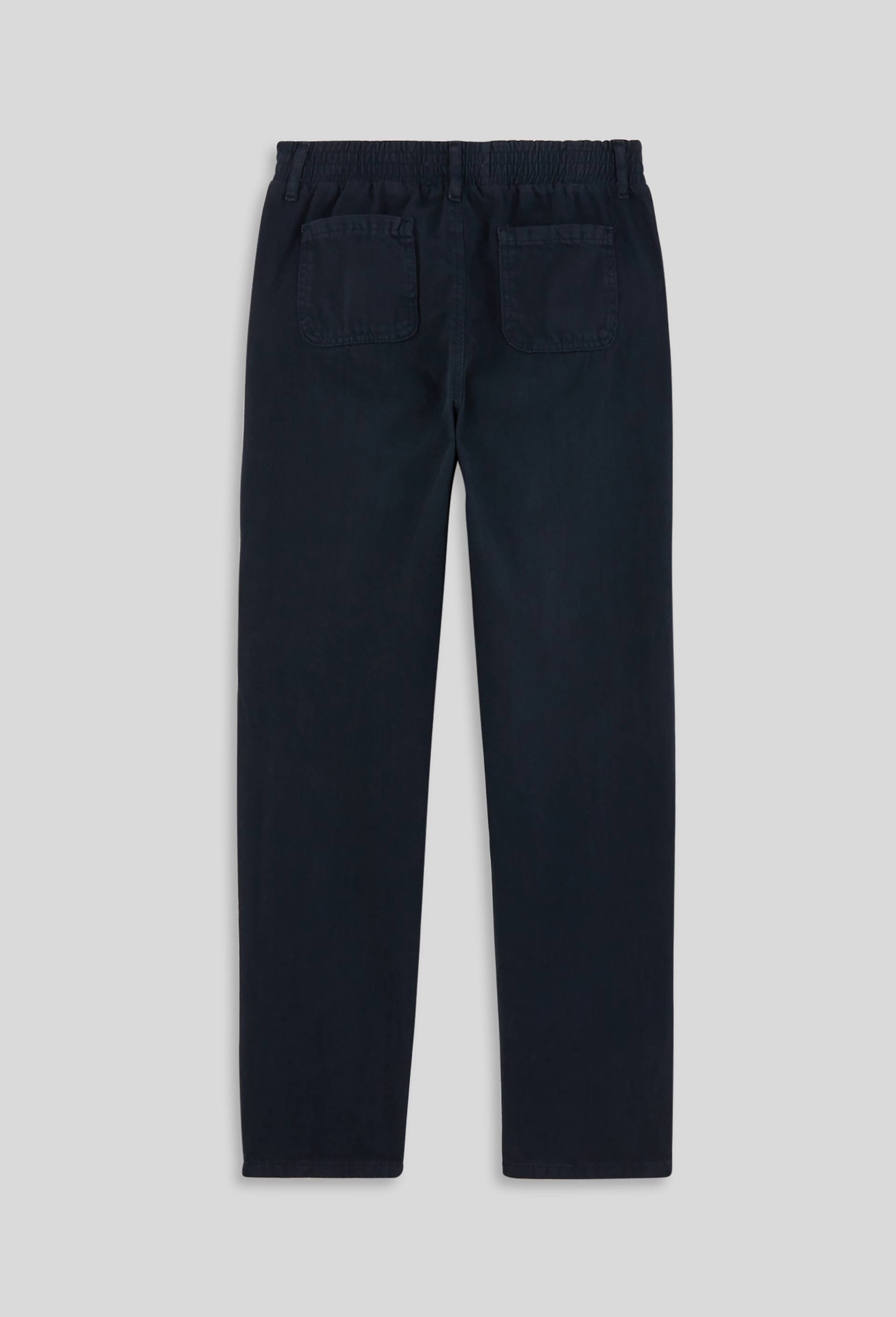 Pantalon ballon avec ceinture elastiquée, Oeko-Tex, Bleu foncé, large image number 2