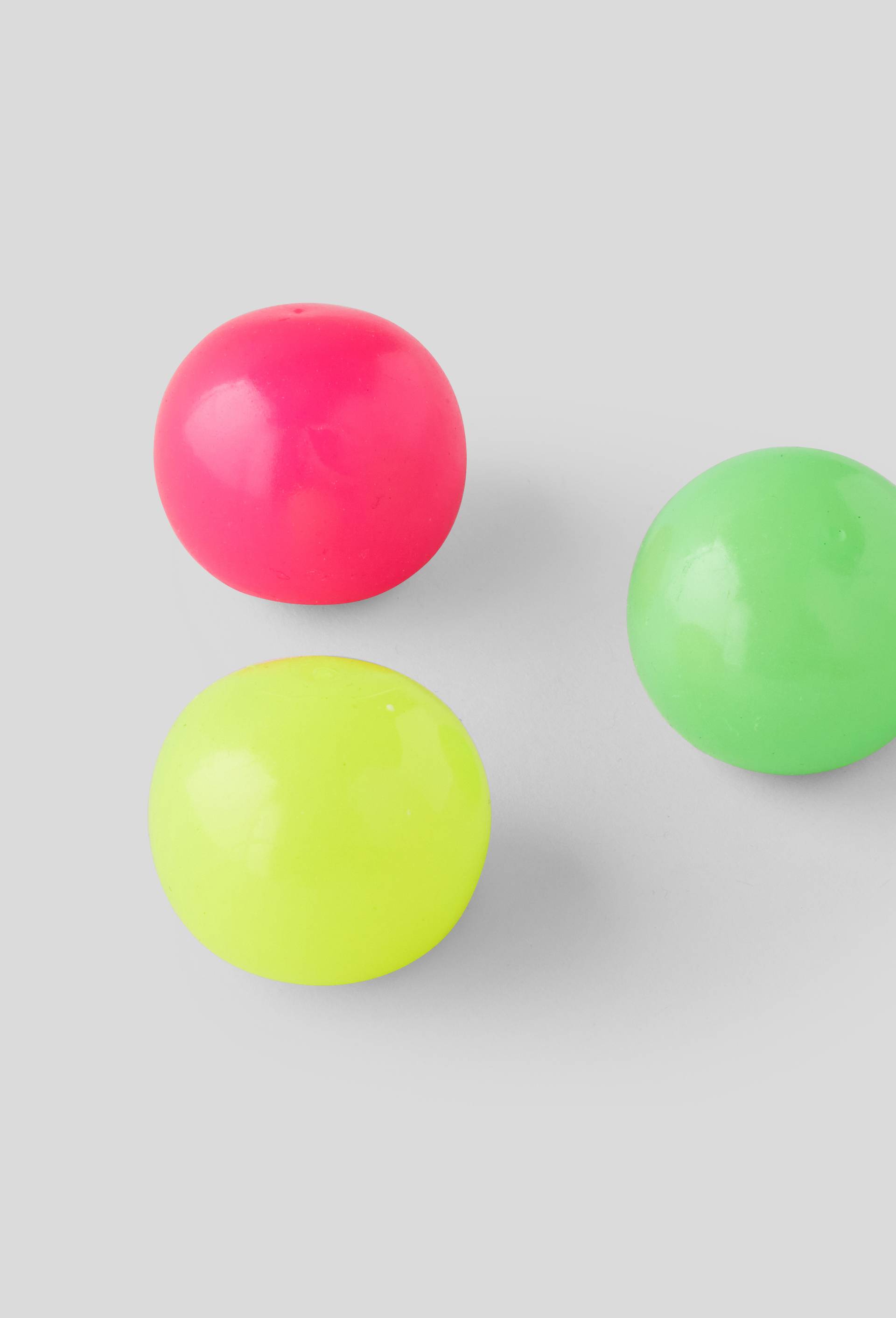 NEON GLOW IN THE DARK SQUISH BALL PACK 3, Multicolore, large image number 1.0