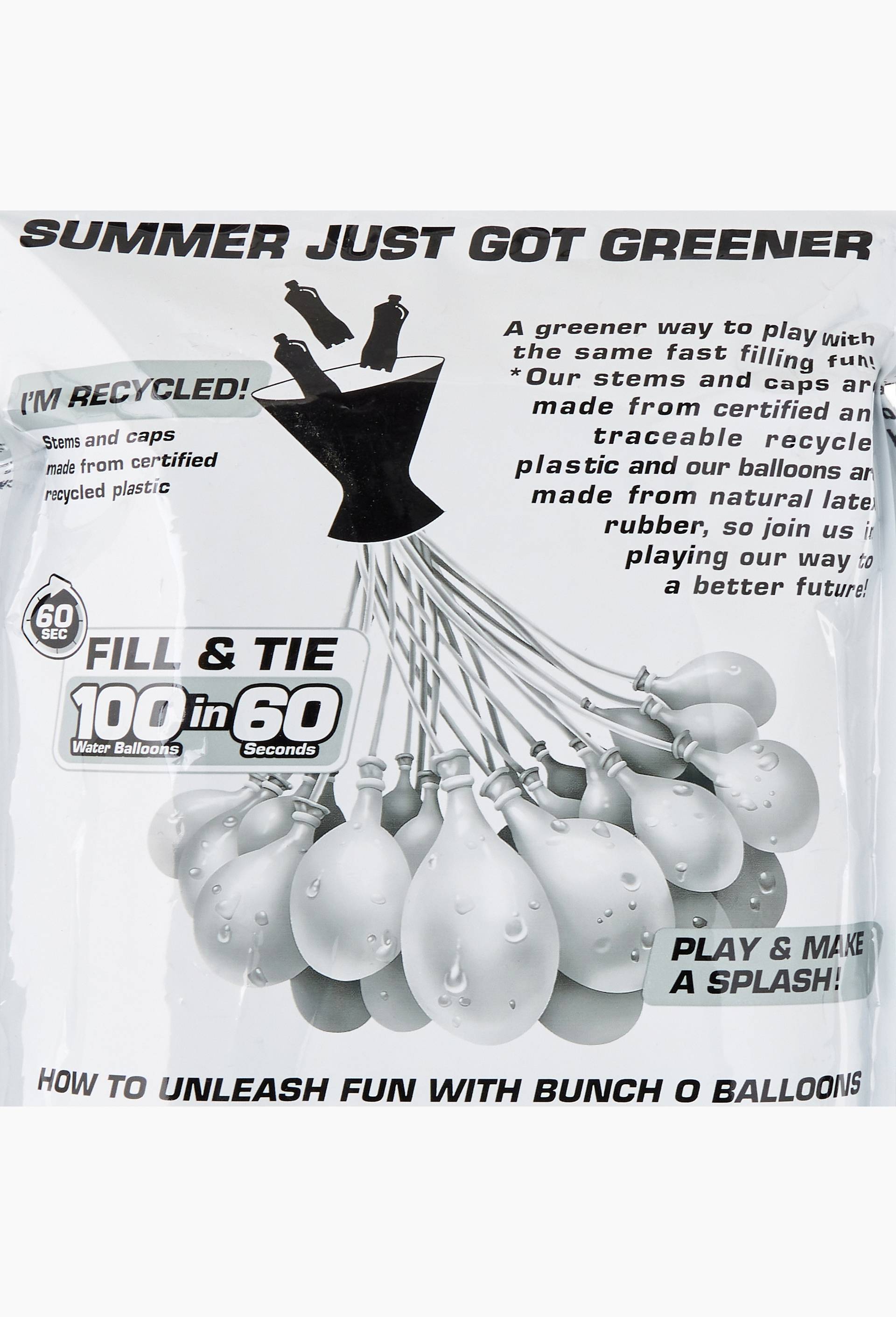 Tropical party pack de 3 grappes - 100 bombes &agrave; eau - Buncho balloons, Multicolore, large image number 1.0