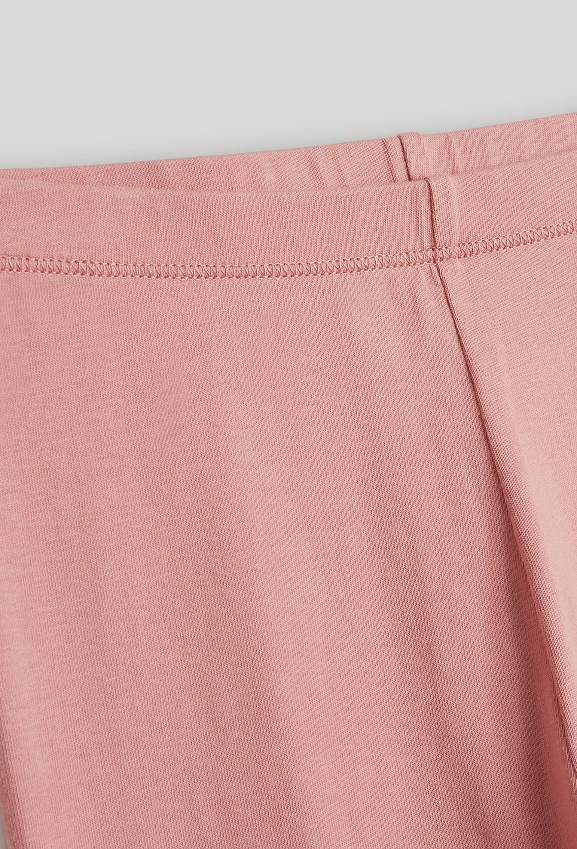 Legging uni contenant du coton BIO GOTS, Rose, large image number 2.0
