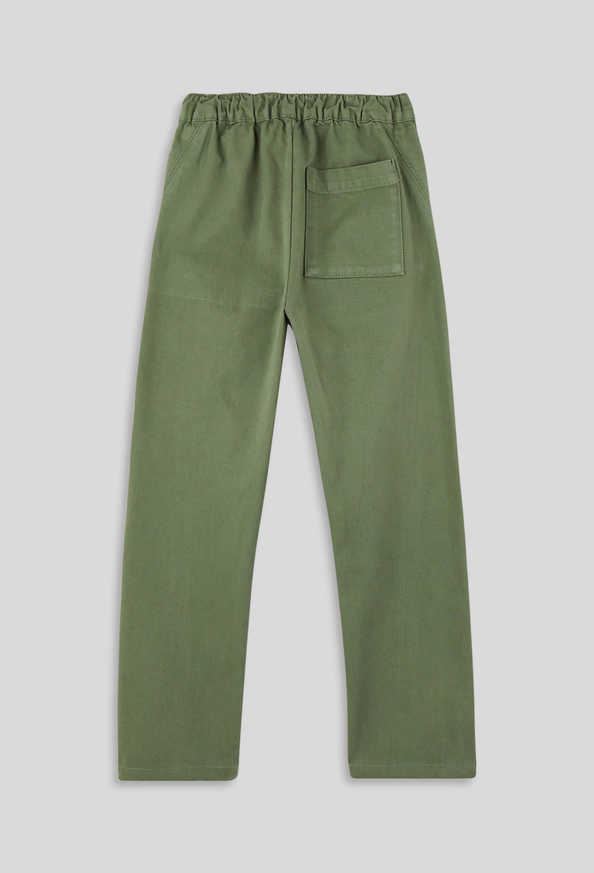 Jean teinté coupe large avec taille élastique, Oeko-Tex, Vert, large image number 2