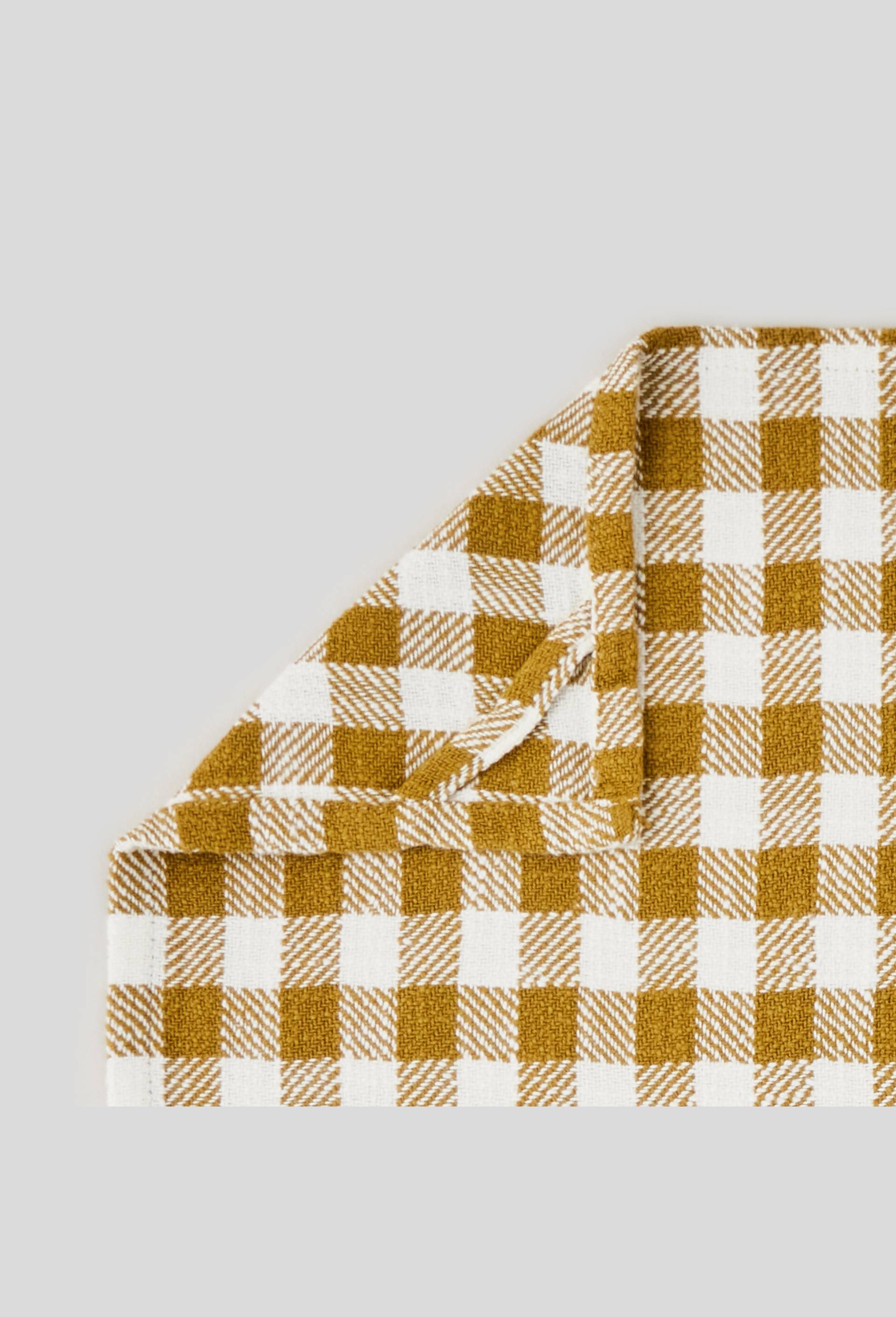 Torchon tissé teint,  50 x 70 cm, coton, oekotex, Jaune foncé, large image number 1