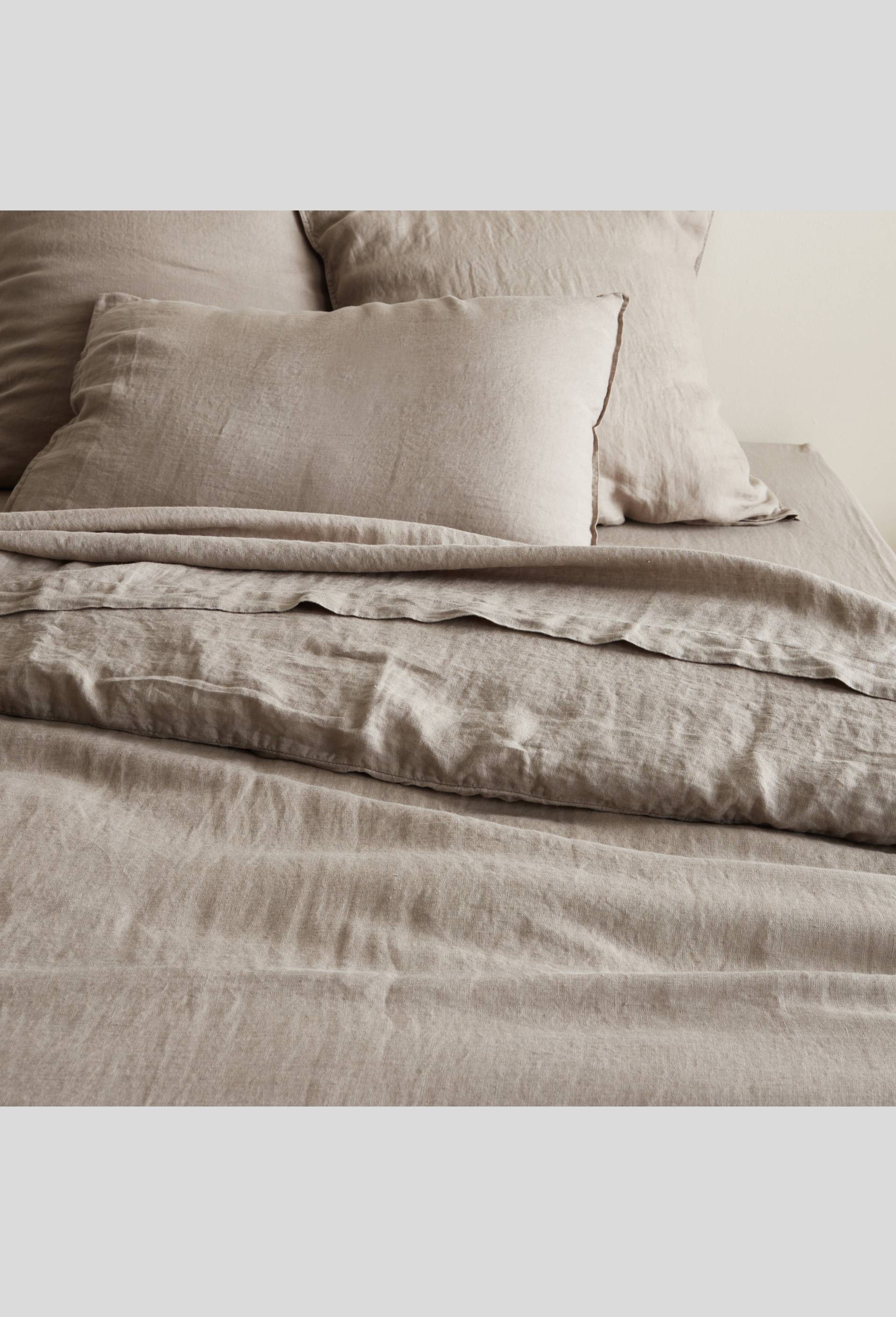 Drap plat, 180X290 cm, lin, 145 de grammage par mètre carré, euroflax, Gris, large image number 1.0