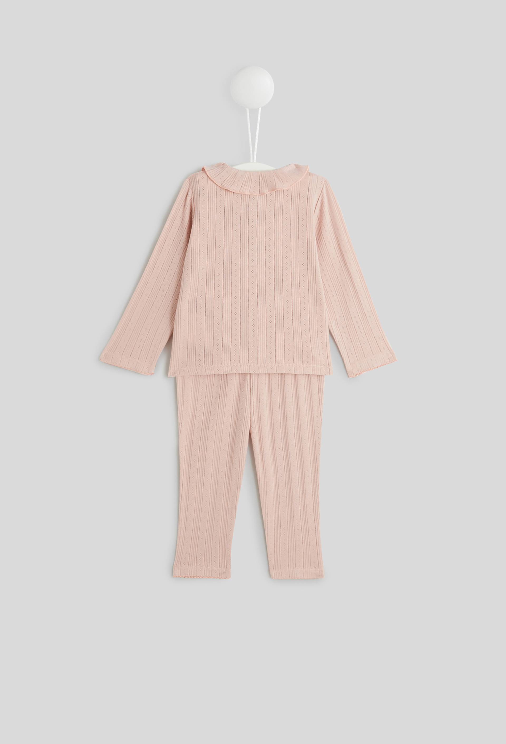 Pyjama en coton BIO, Rose clair, large image number 1