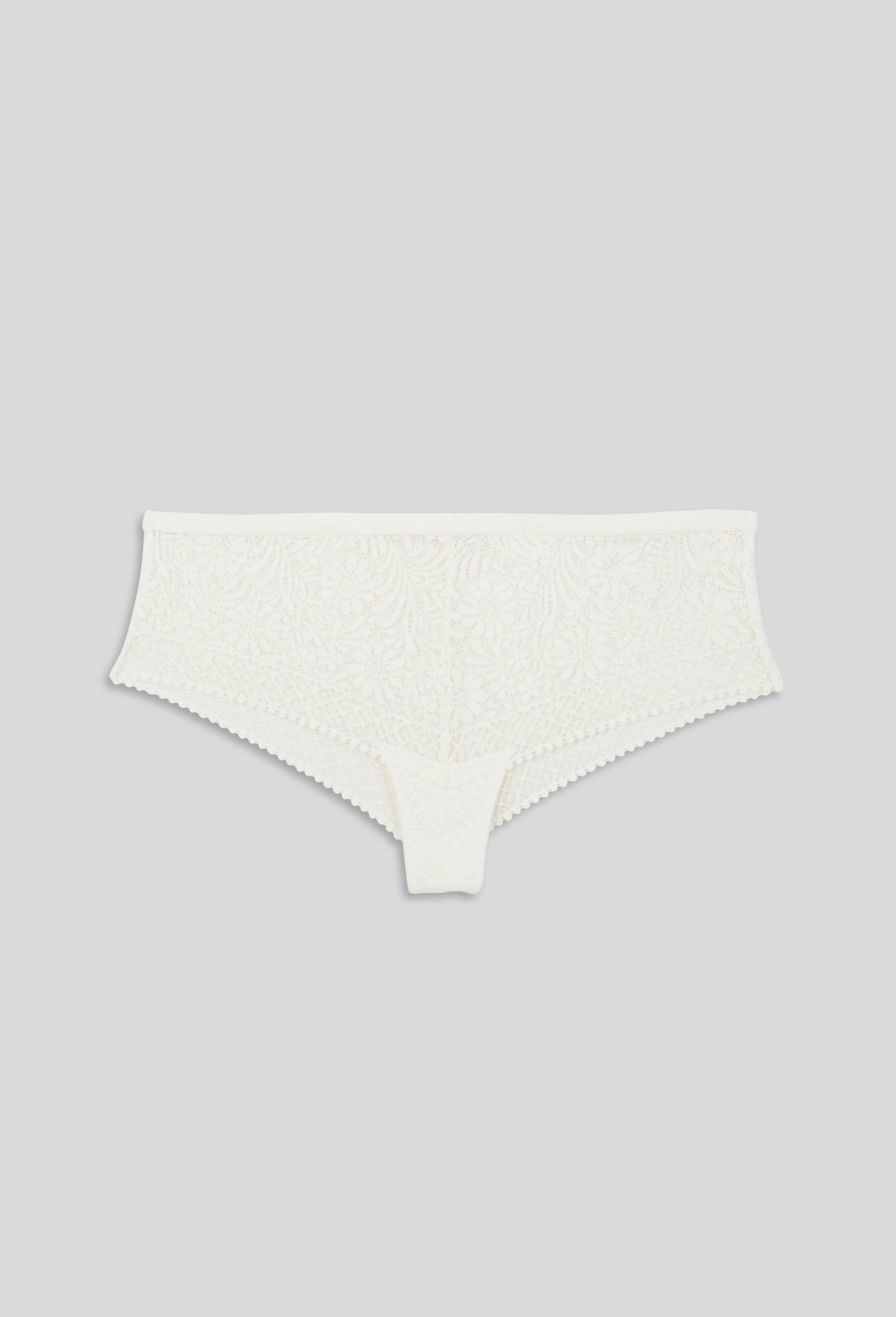 Tanga LEÏLA en dentelle, Oeko-Tex, Ecru, large image number 0.0