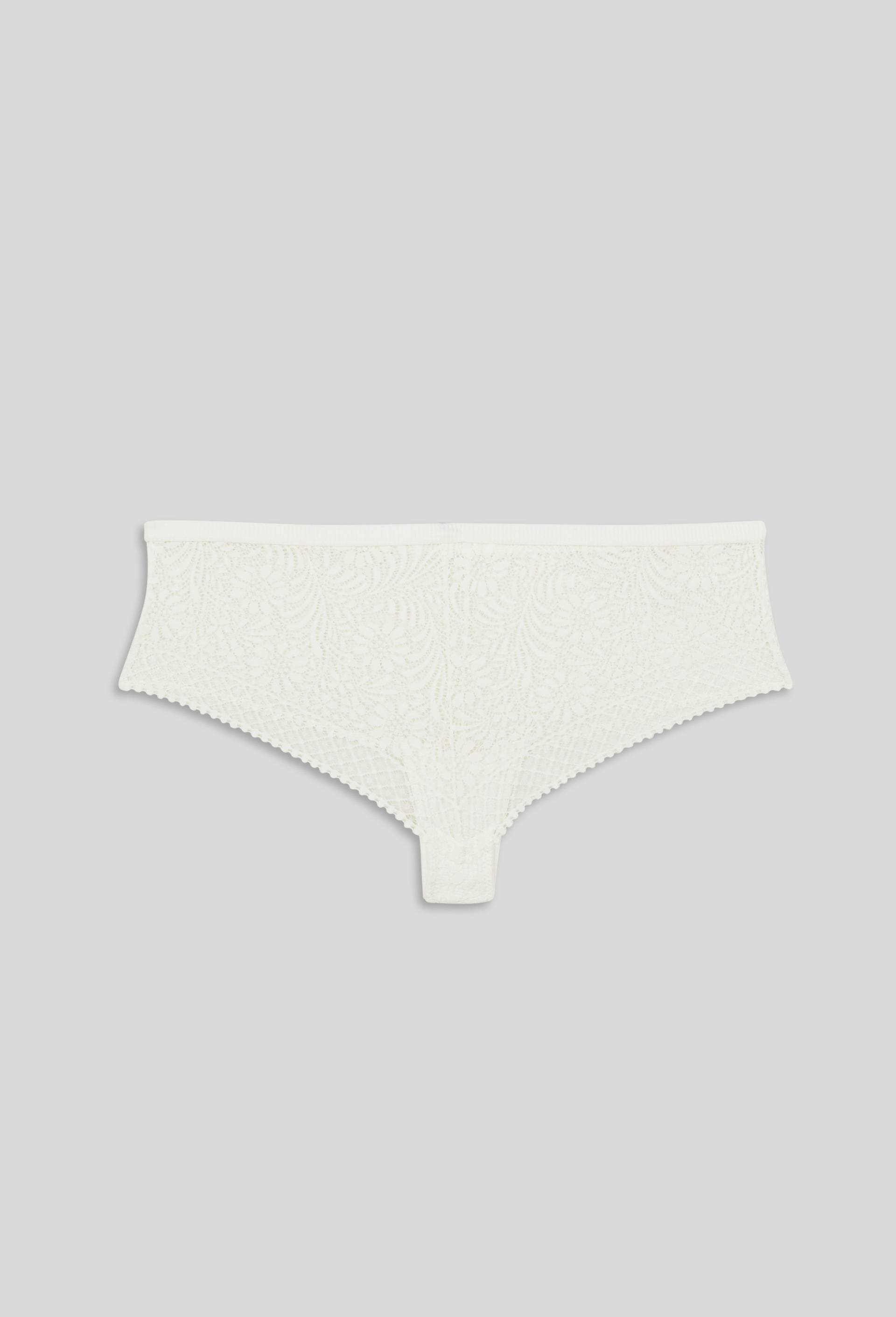 Tanga LEÏLA en dentelle, Oeko-Tex, Ecru, large image number 1.0