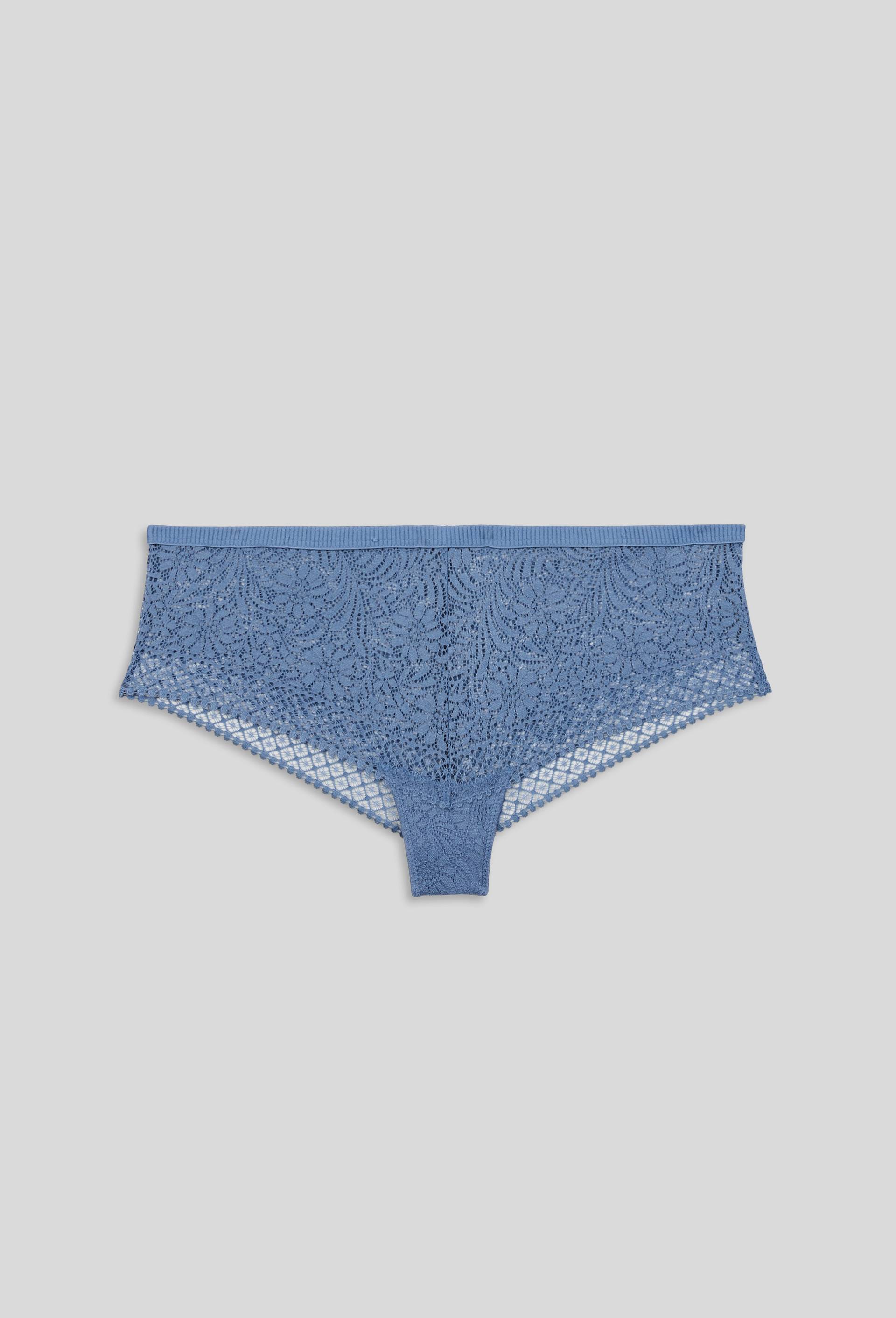 Tanga LEÏLA en dentelle, Oeko-Tex, Bleu, large image number 0.0