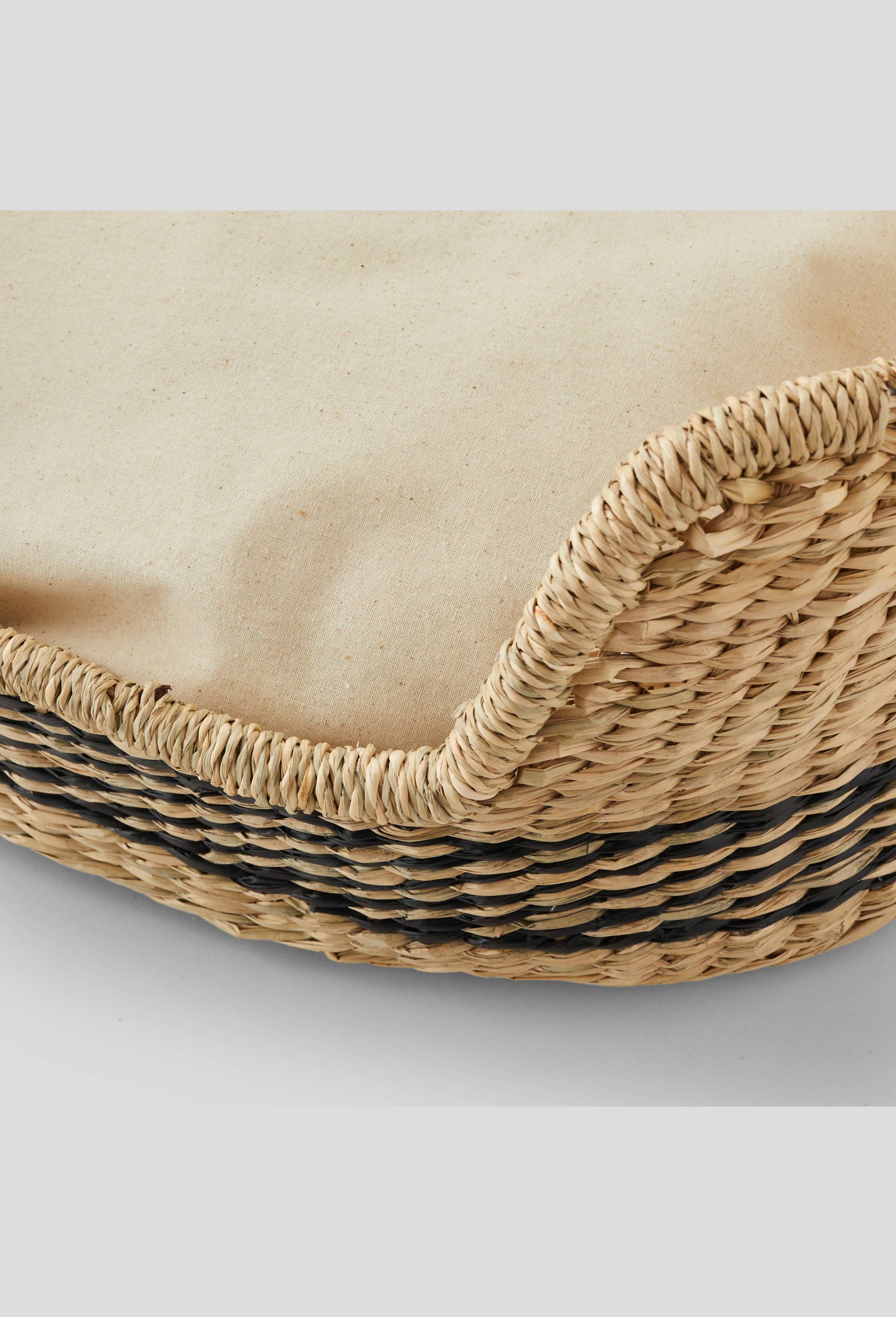Panier pour chien, 50x40x20cm, en jonc de mer, Beige clair, large image number 1.0