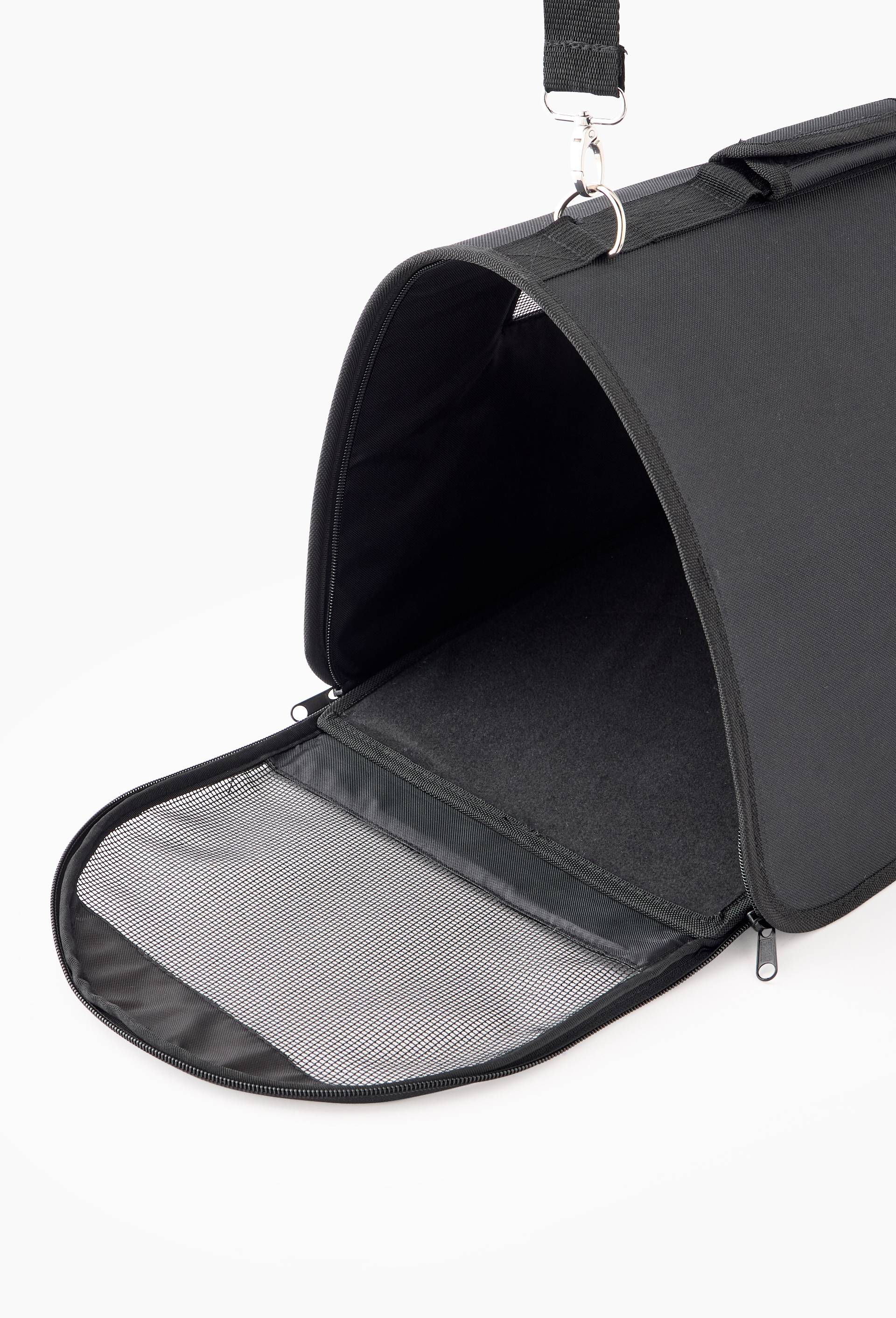 Sac de transport pour chat, 40x28x25cm, en polyester, Noir, large image number 1