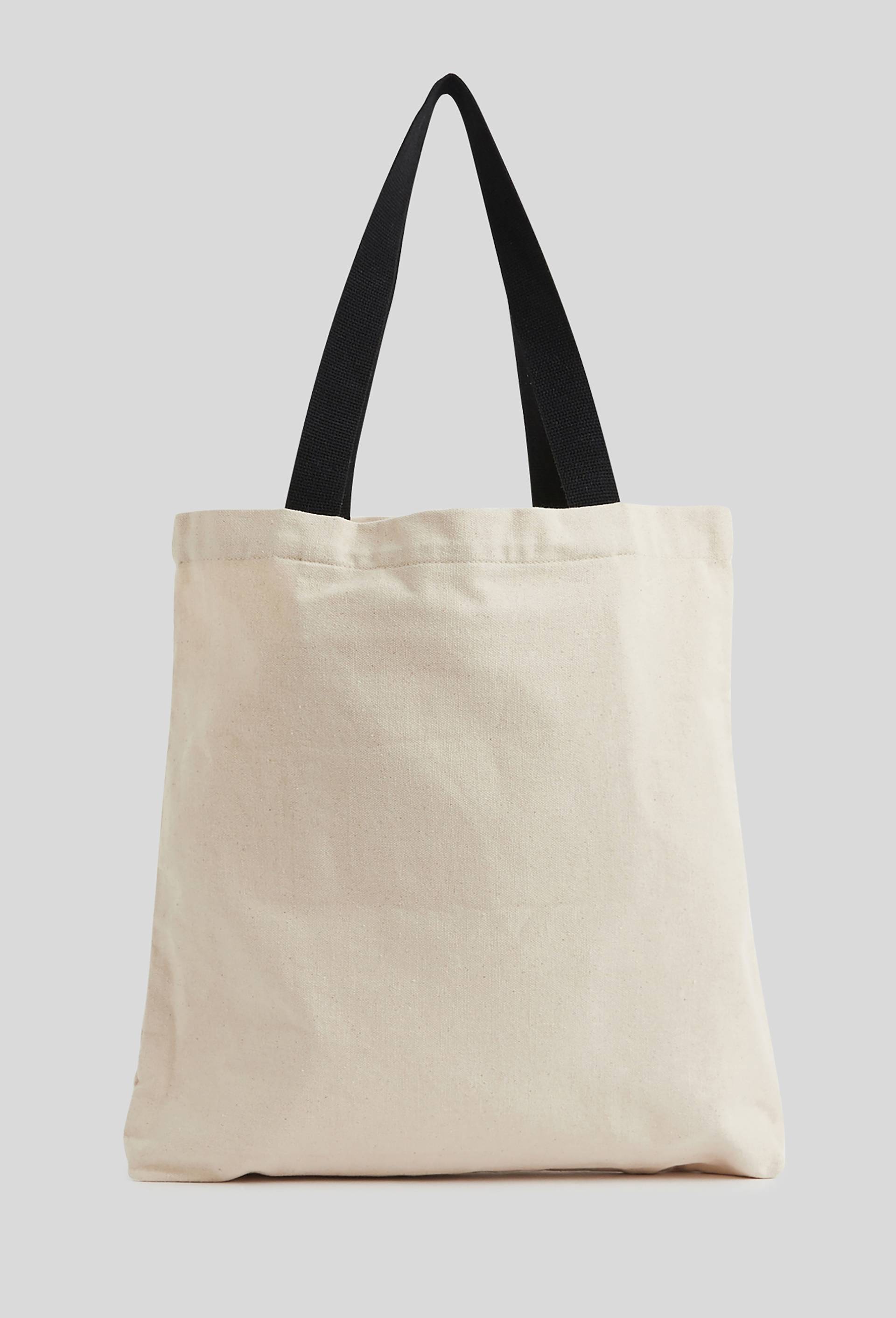 Tote bag brodé,coton issus de l'agriculture biologique, Ecru, large image number 1