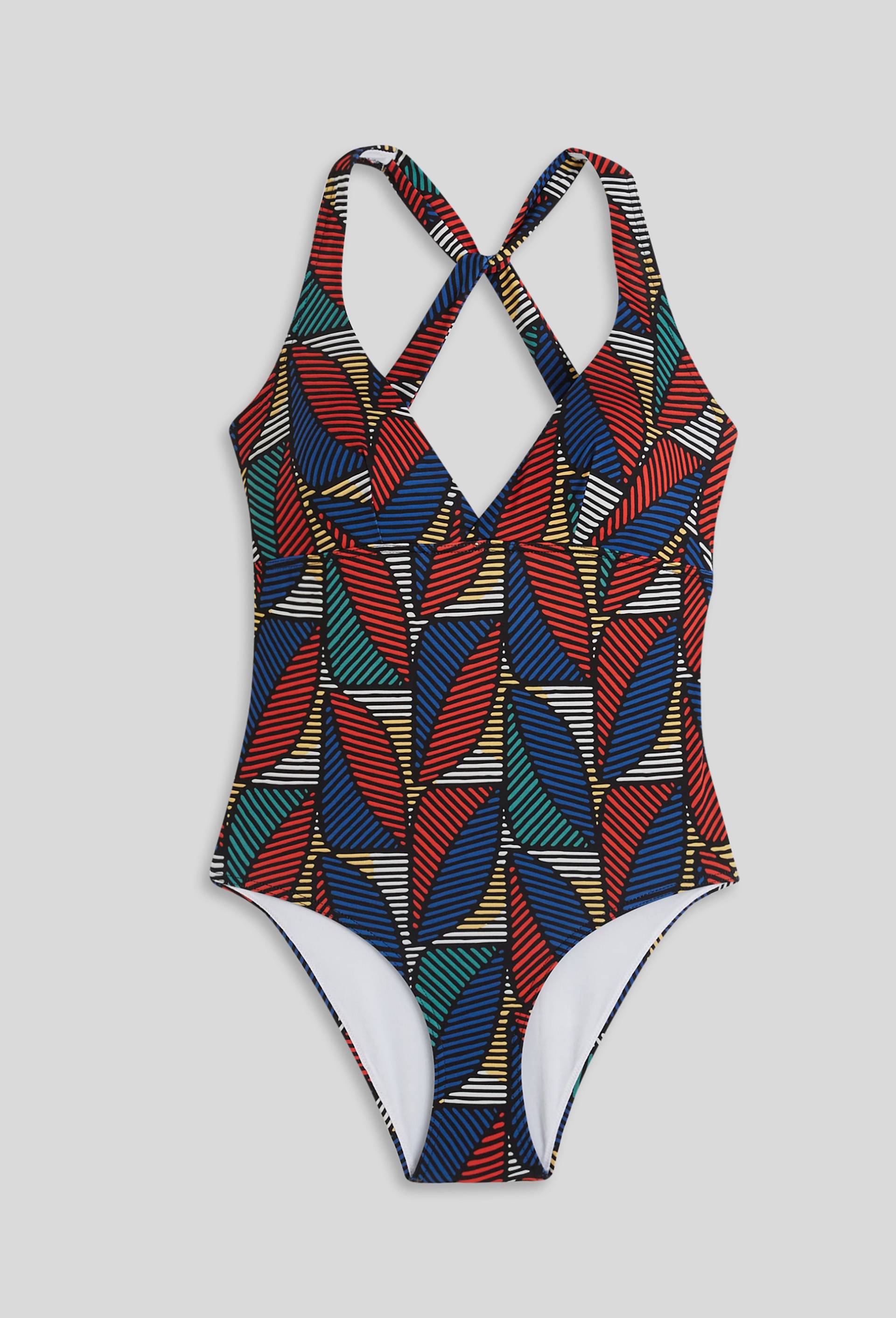 Maillot de bain 1 pièce, Oeko-Tex, Bleu, large image number 2.0