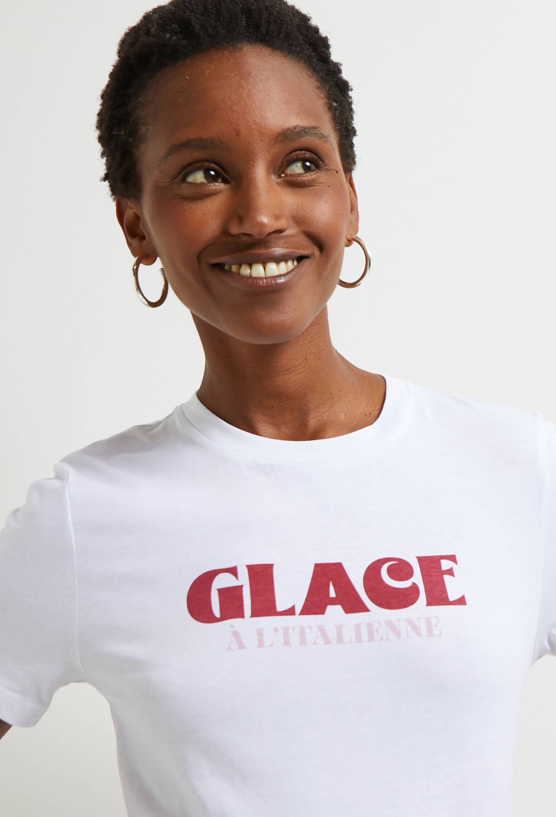 T.shirt avec imprimé, en coton BIO, Blanc, large image number 0
