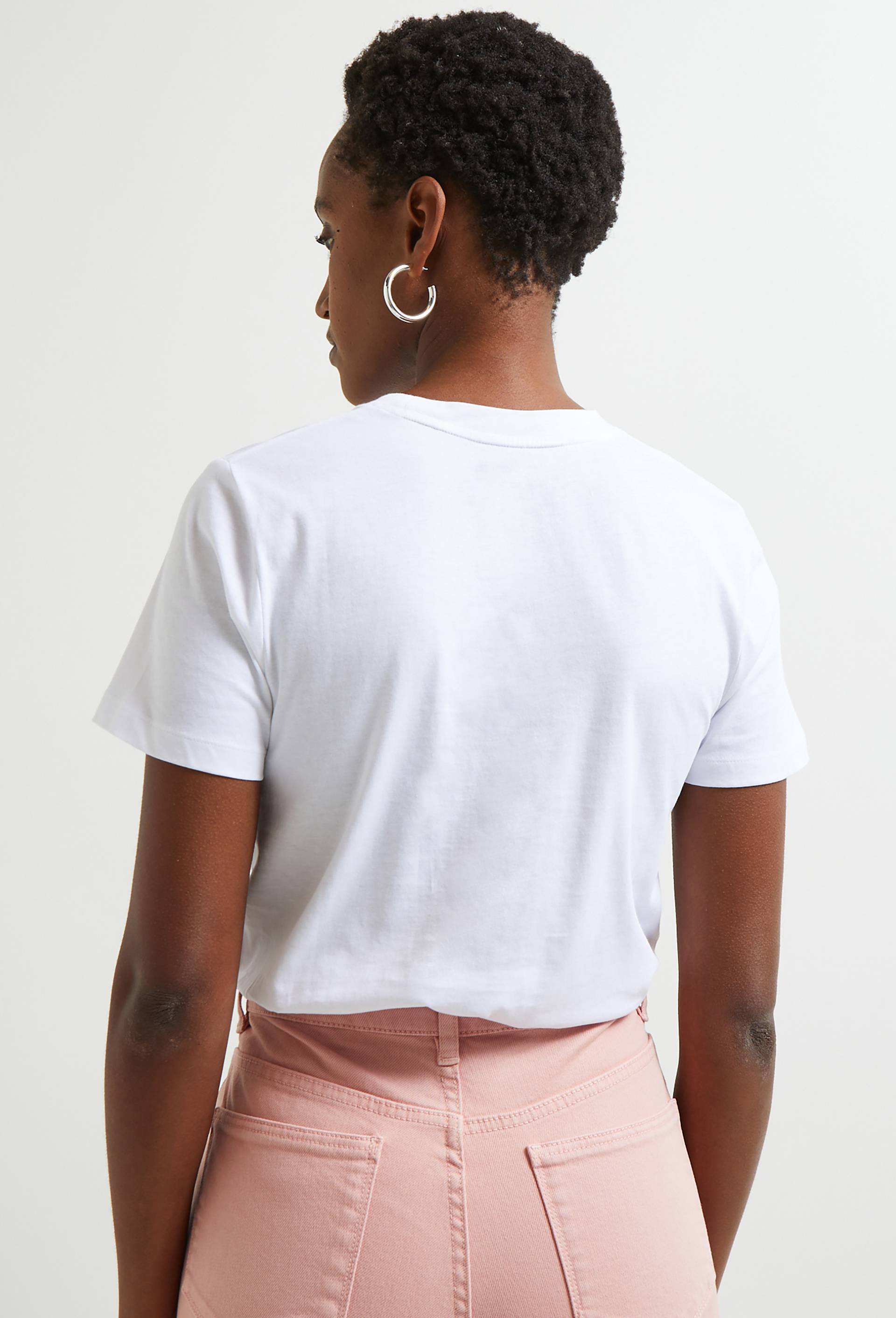 T.shirt avec imprimé, en coton BIO, Blanc, large image number 1