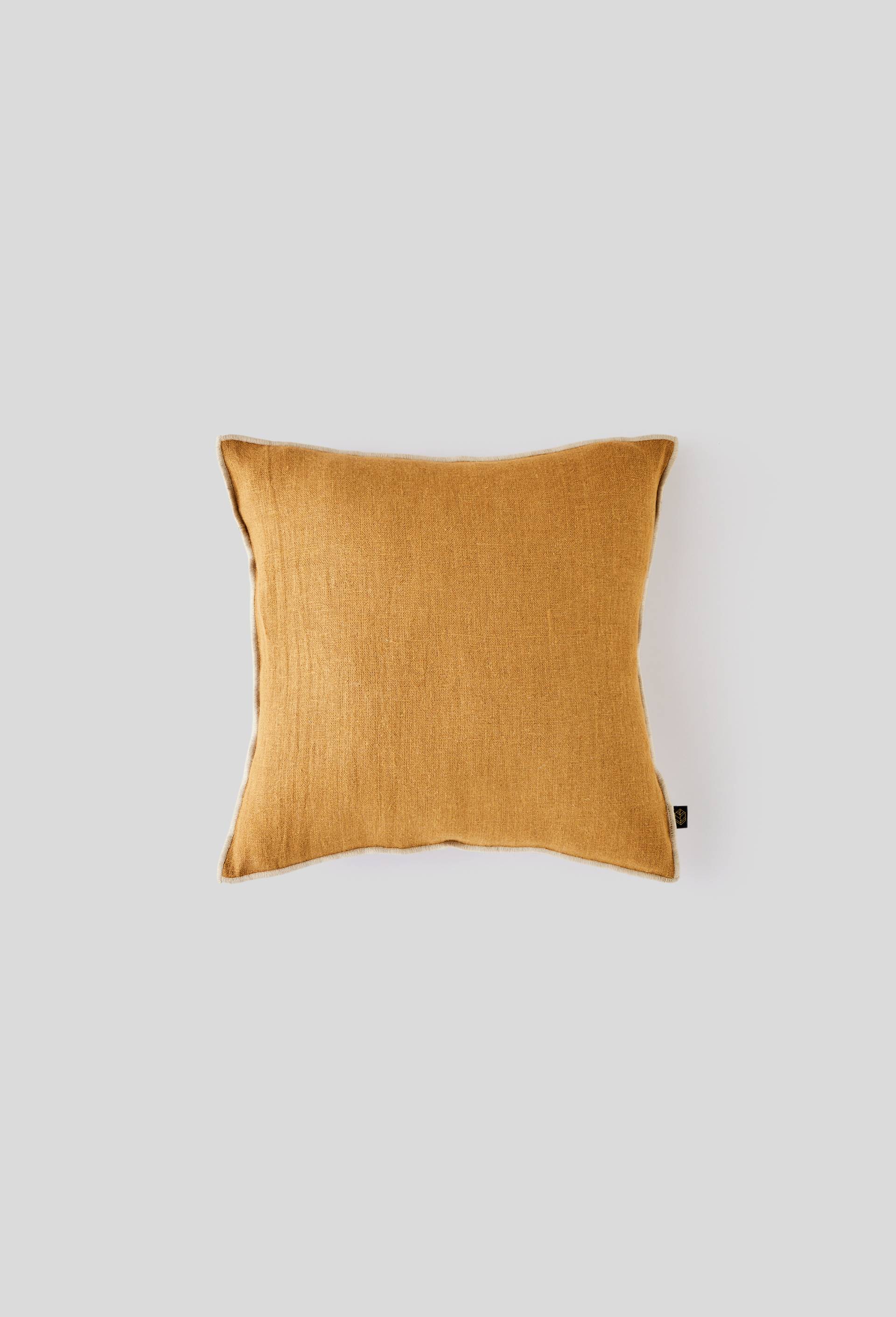 Coussin carré, 45x45cm, 100% lin, Beige, large image number 0