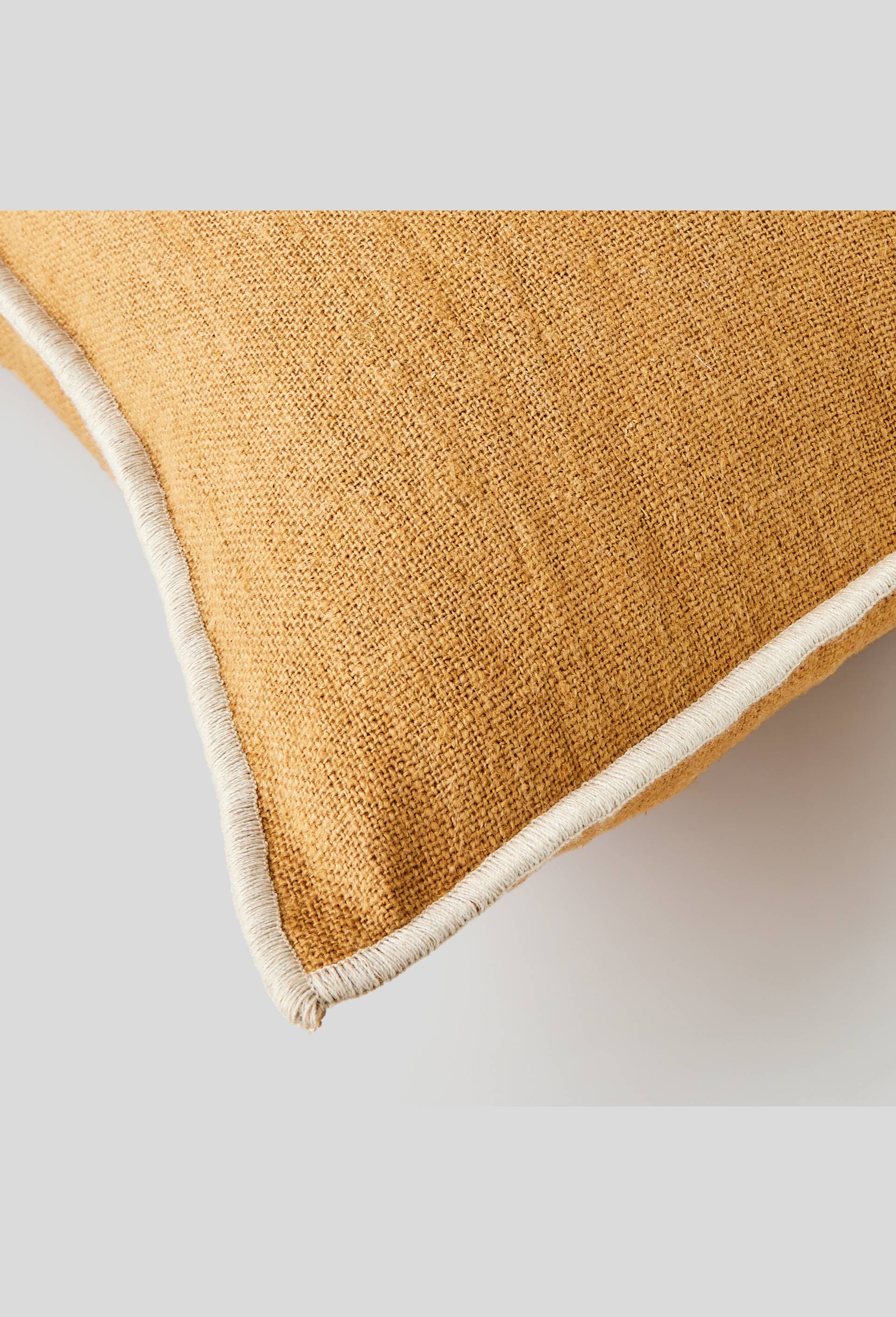 Coussin carré, 45x45cm, 100% lin, Beige, large image number 1.0