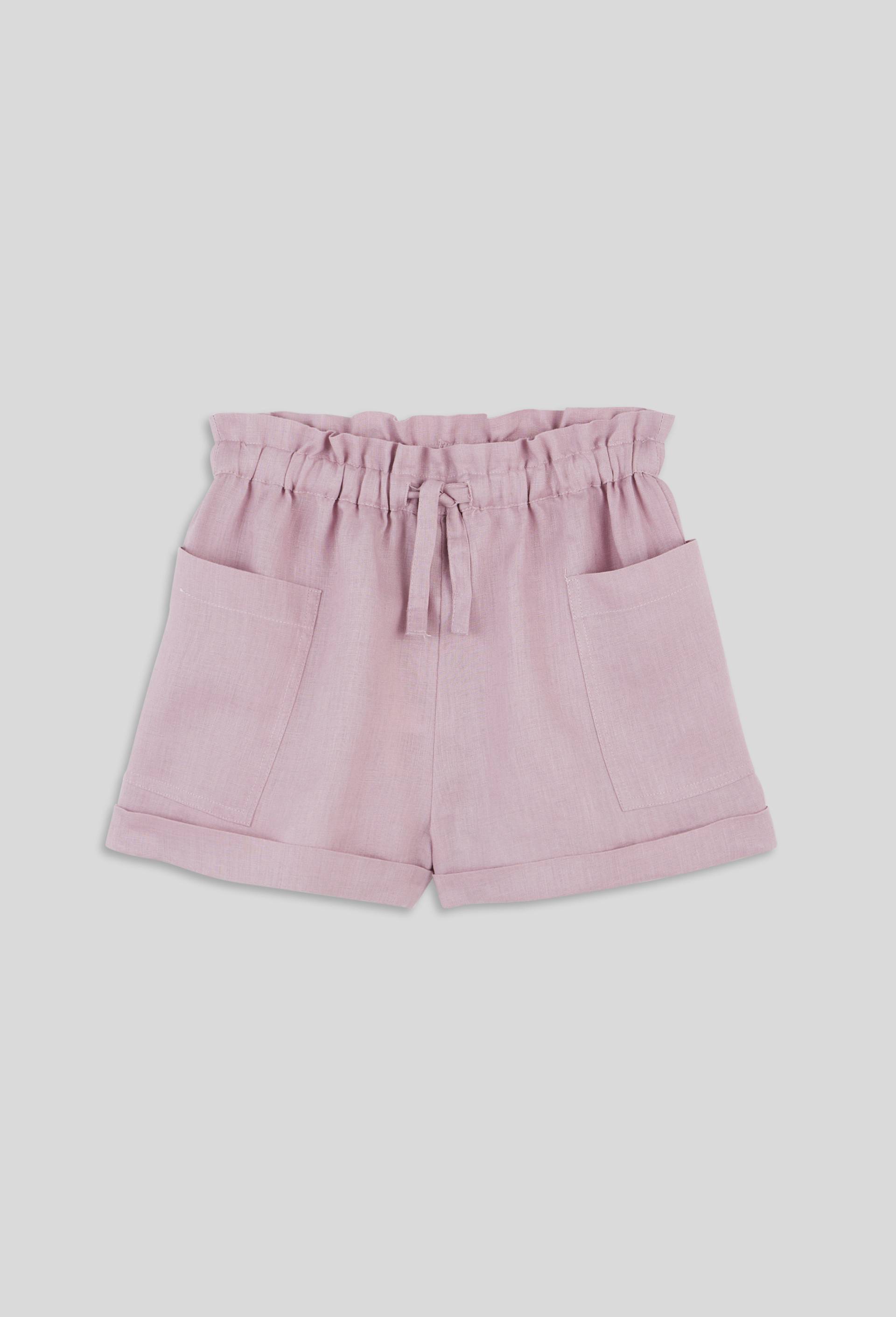 Short uni en lin, Violet clair, large image number 1.0