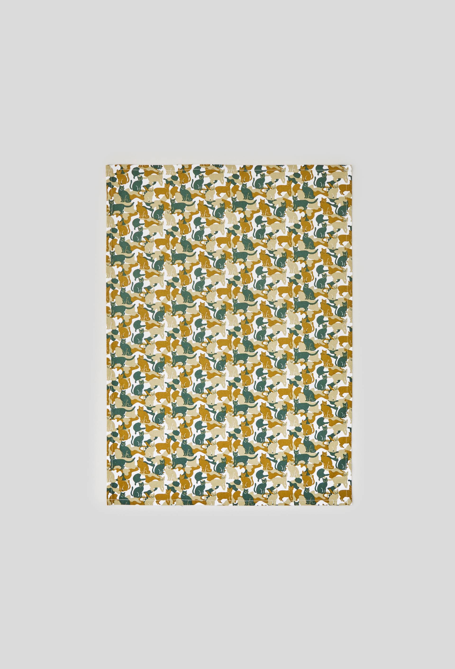 Torchon,  50 x 70 cm, coton, oekotex, Beige foncé, large image number 0.0