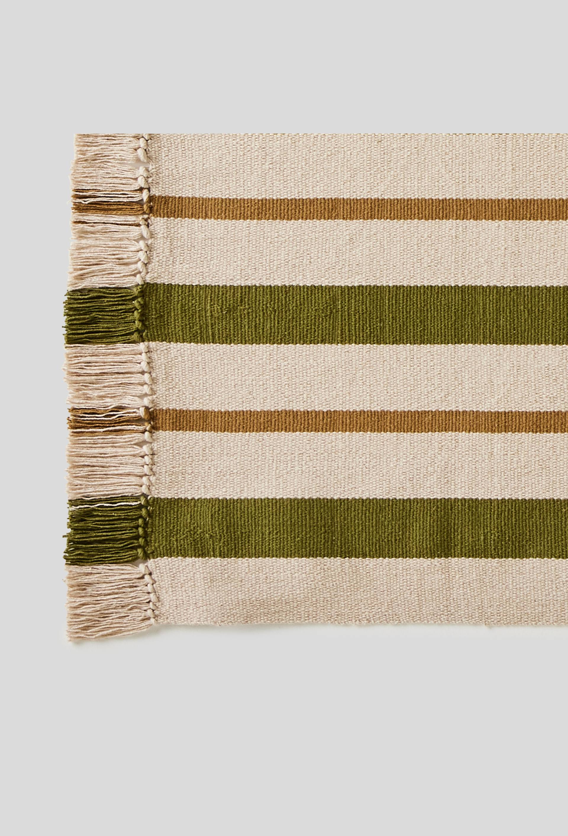 Tapis rayé,  120 x 180 cm, coton, Beige foncé, large image number 1