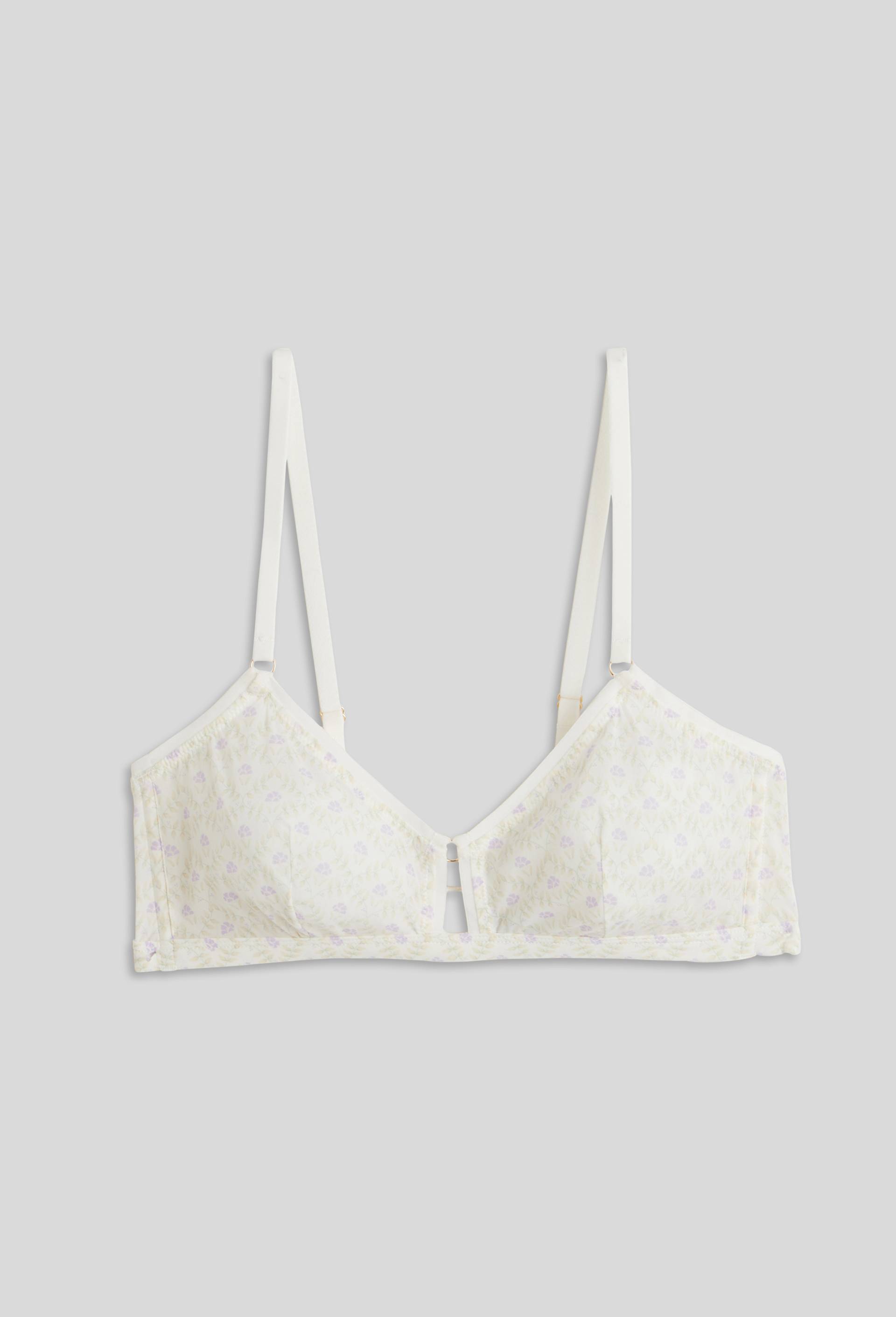 Soutien-gorge triangle LENA en microfibre imprimée, Oeko-Tex, Violet clair, large image number 2