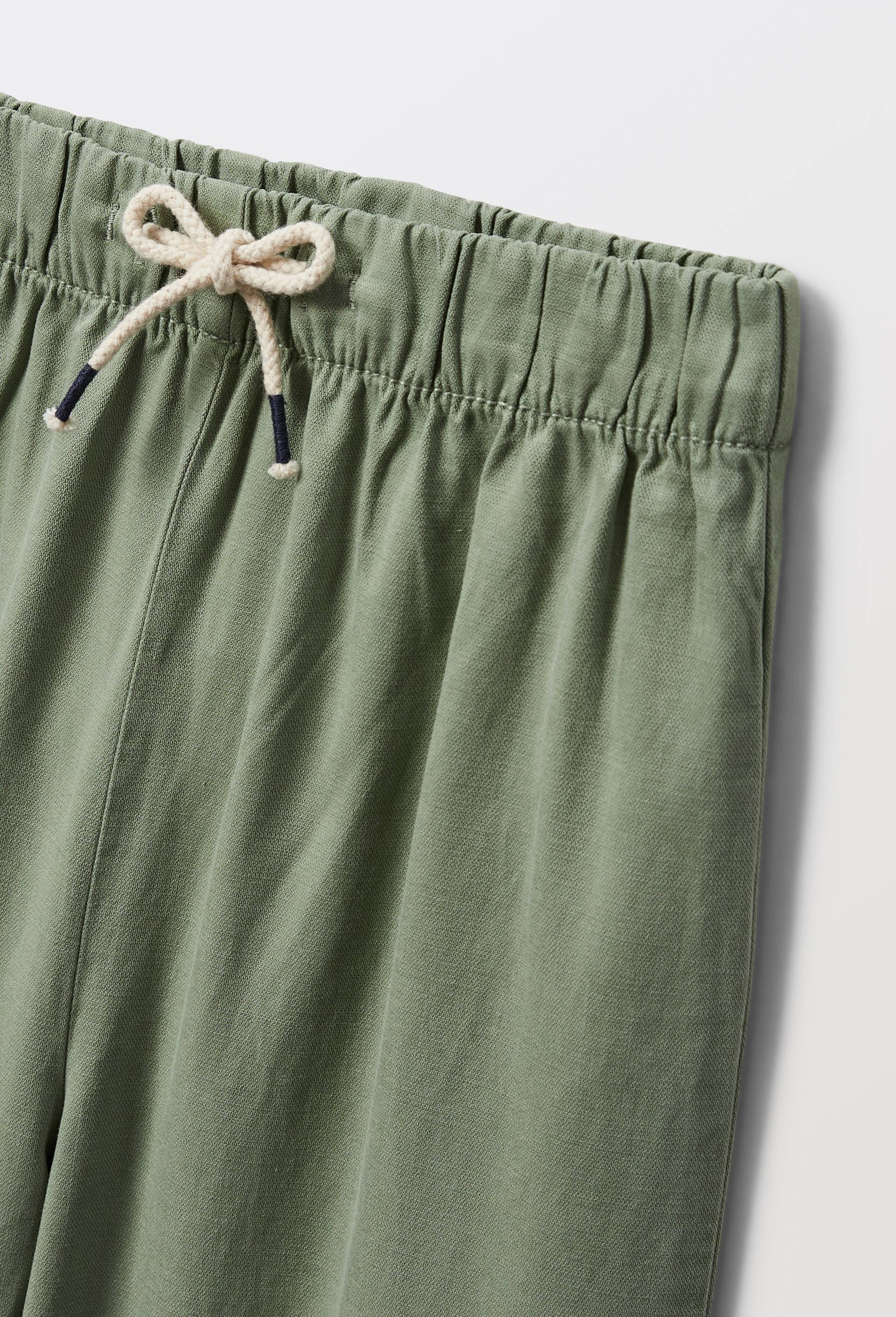 Pantalon large contenant du lin, Vert, large image number 3.0
