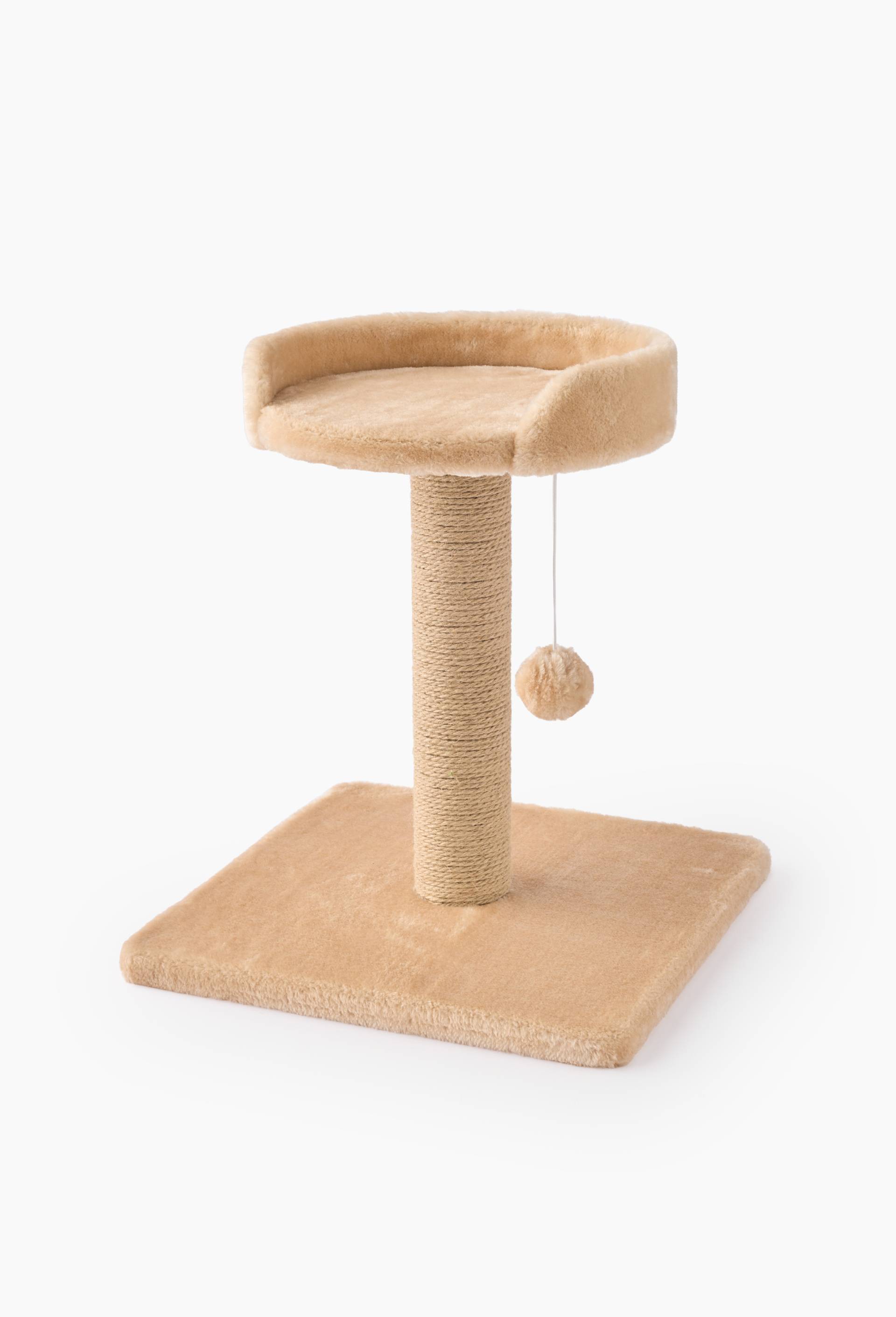 Arbre &agrave; chat, 40xH46cm, en jute et polyester, Beige clair, large image number 0