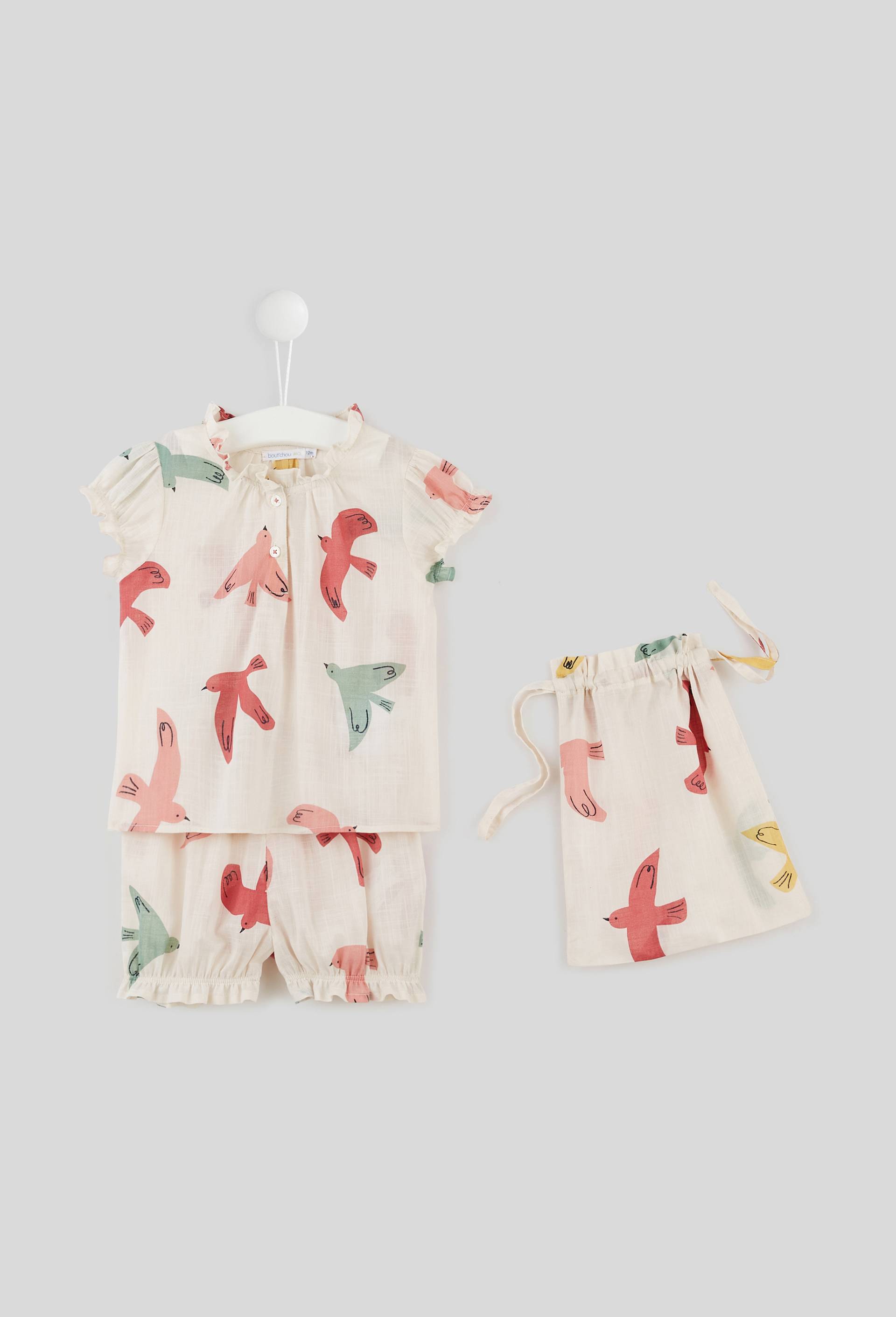 Pyjama,  en coton BIO, Oeko-Tex, Beige clair, large image number 0.0