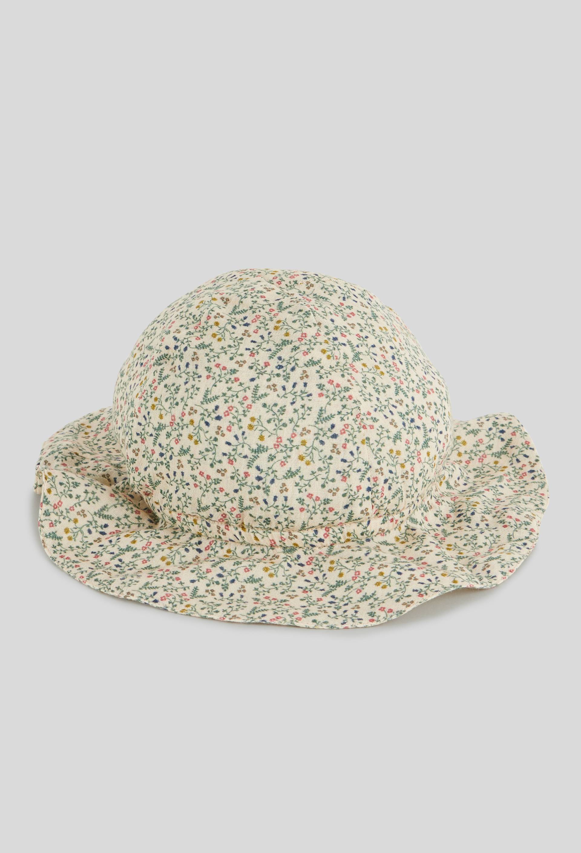 Chapeau cloche imprimé, Oeko-tex, Beige clair, large image number 1