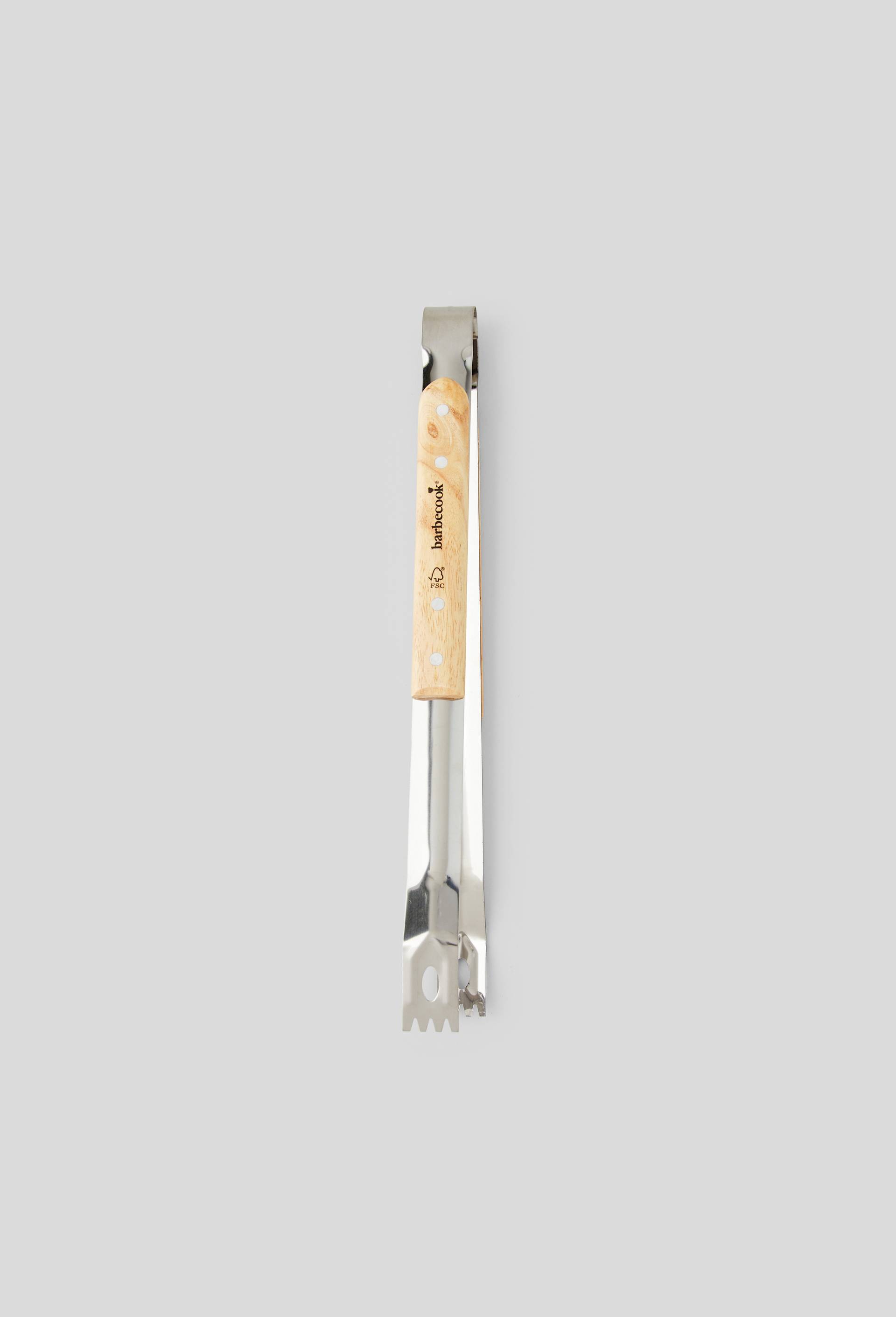 Pince, inox et bois, 40cm, Argent, large image number 0