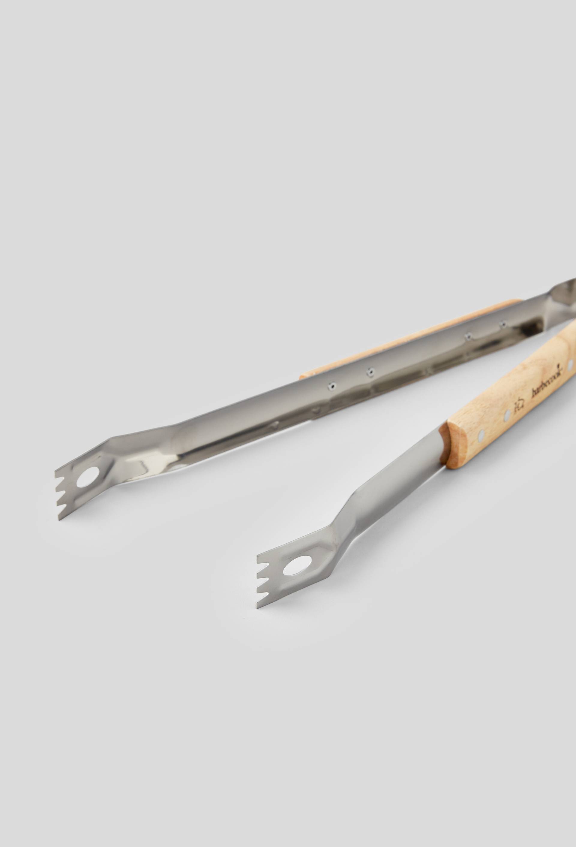 Pince, inox et bois, 40cm, Argent, large image number 1.0