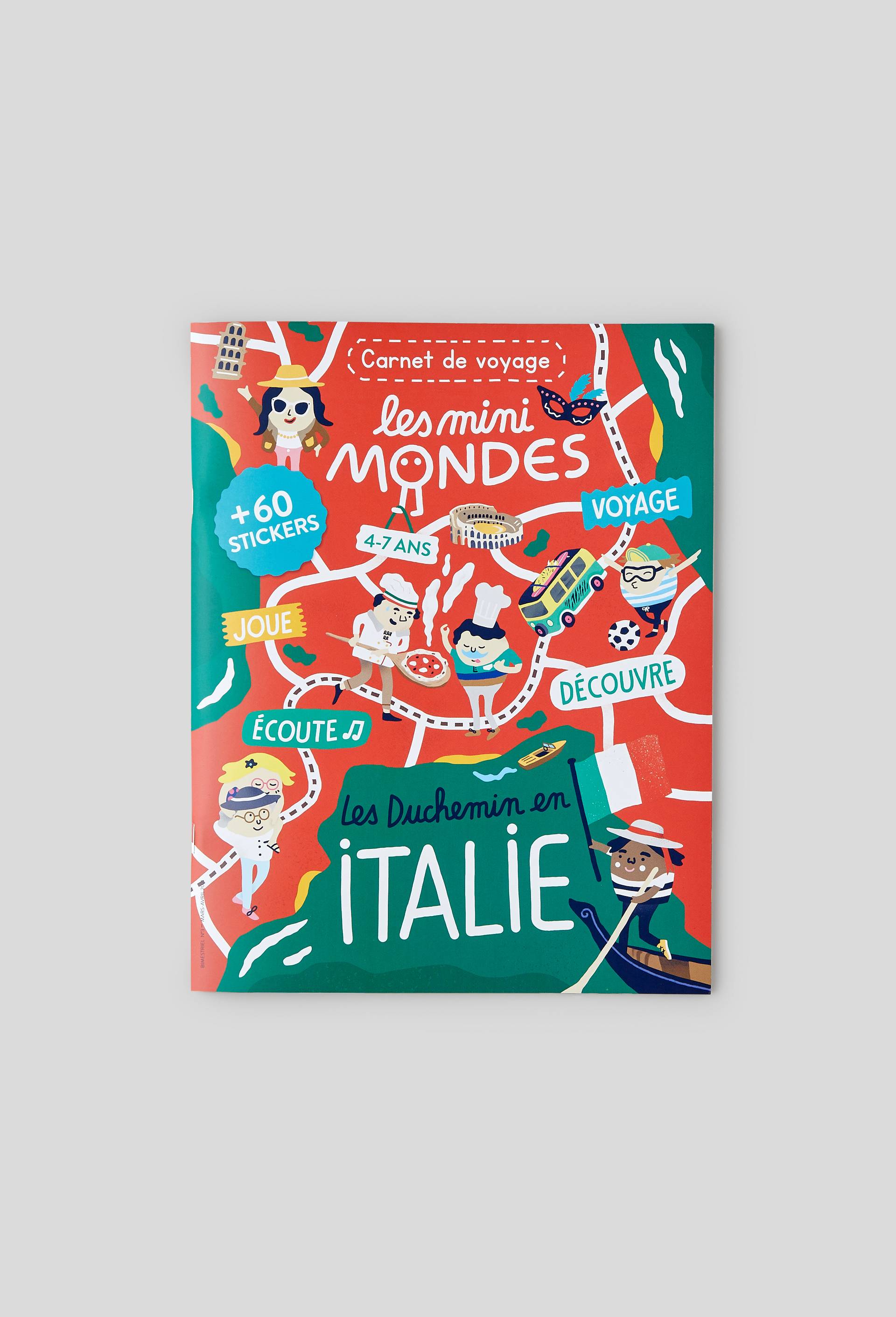 Carnet de voyage, Italie, 4 - 7 ans, Multicolore, large image number 0