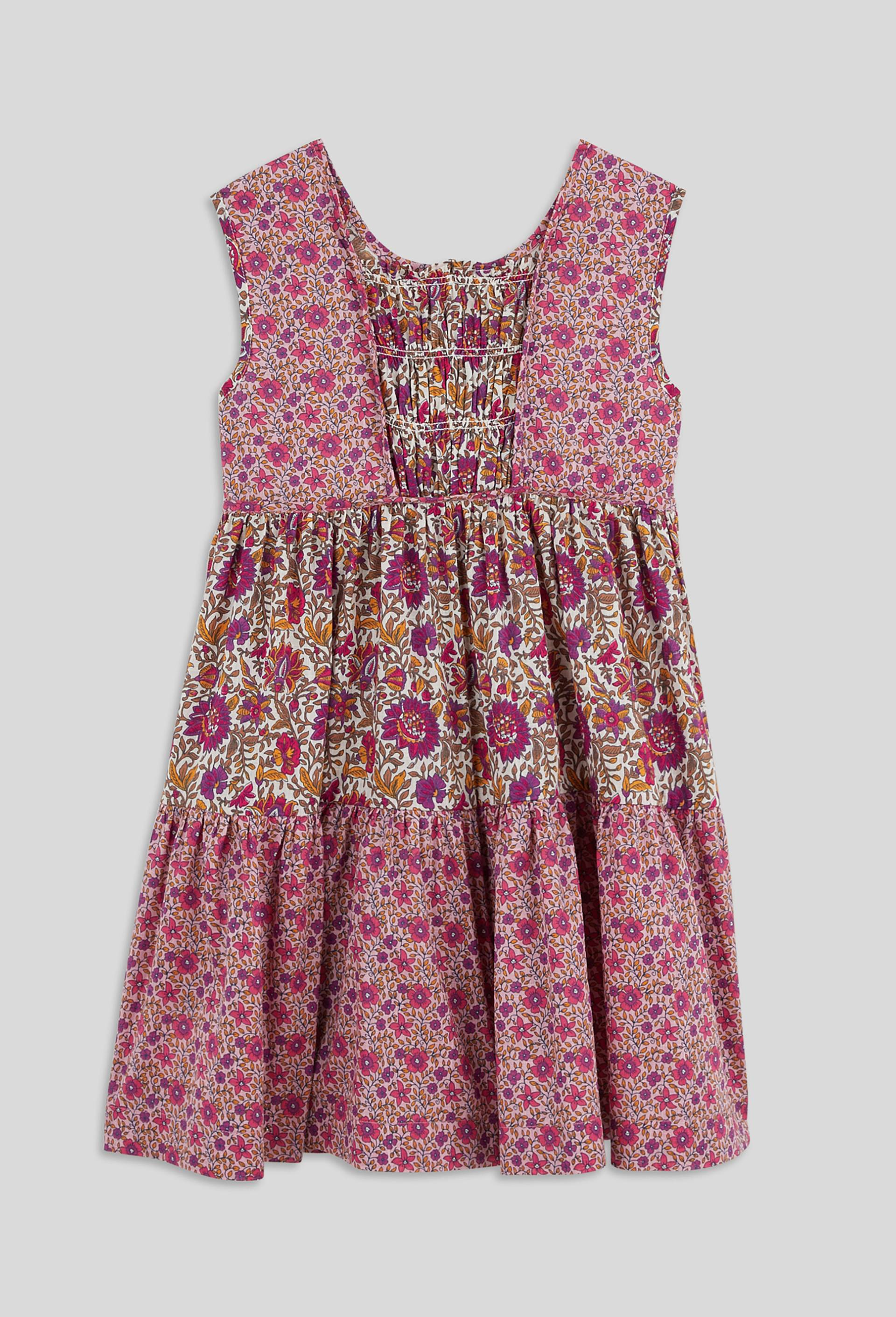 Robe en coton imprimé, Oeko-Tex, Orange clair, large image number 1