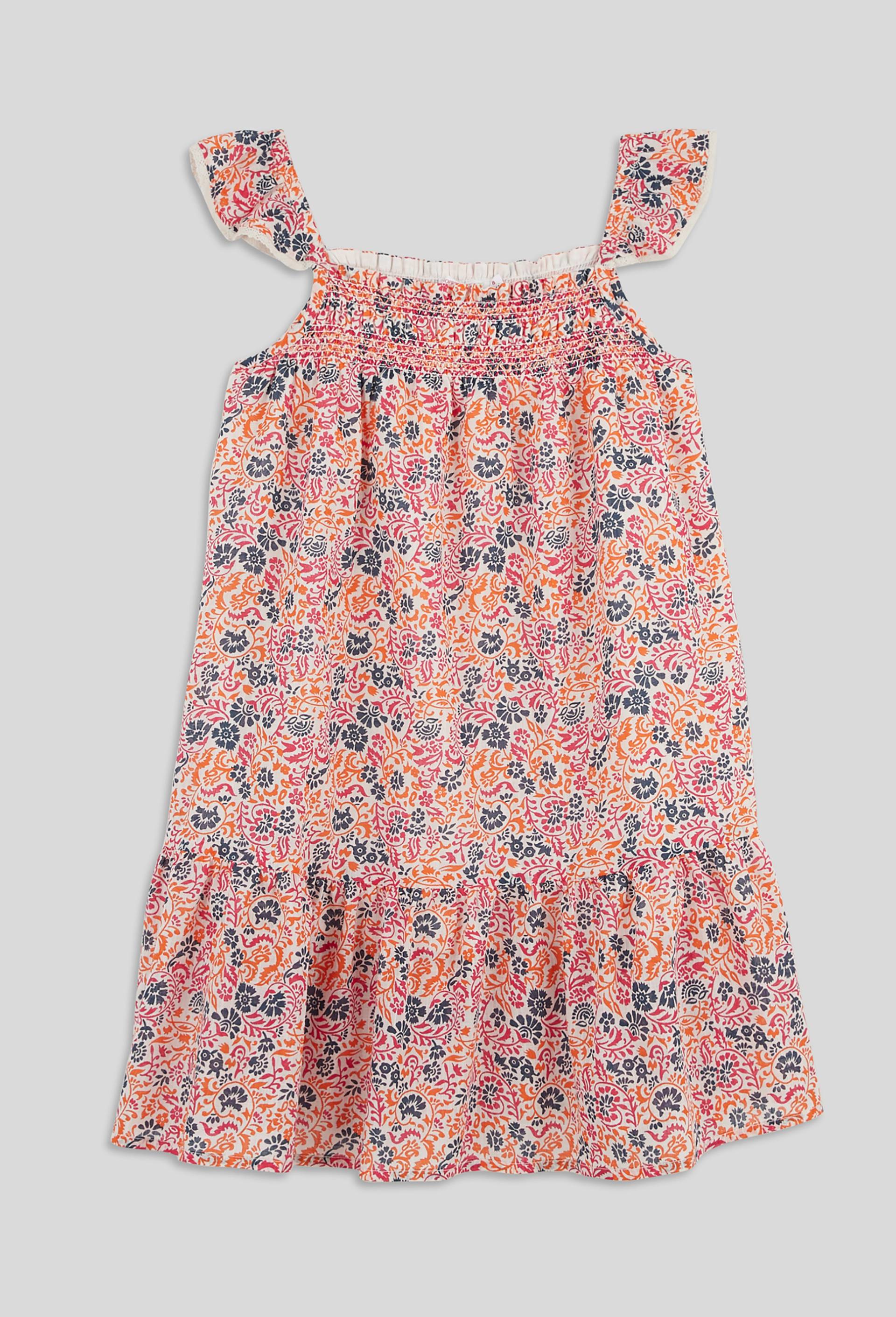 Robe imprimée en coton, coton BIO, Beige clair, large image number 0